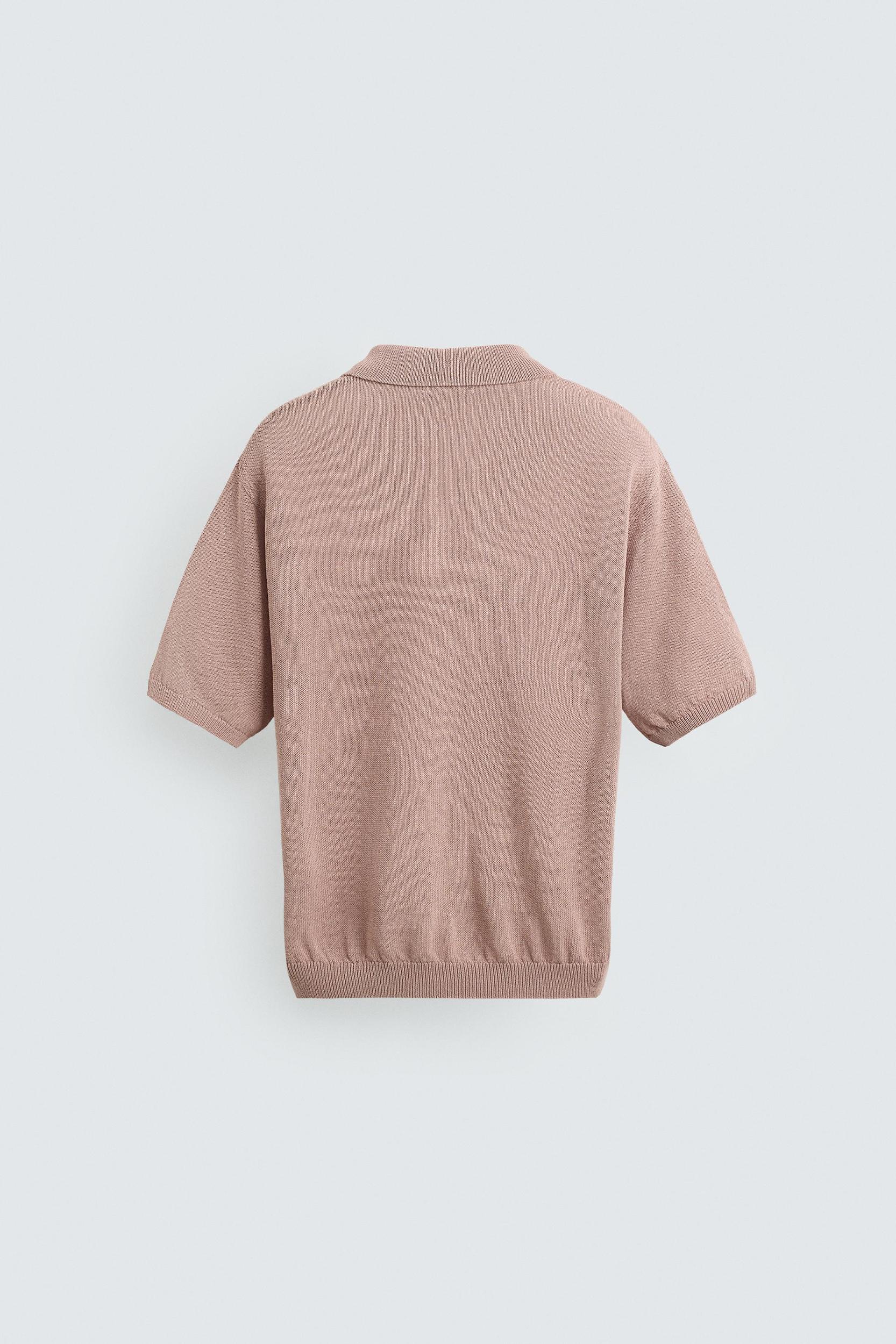 TEXTURED KNIT POLO SHIRT Product Image