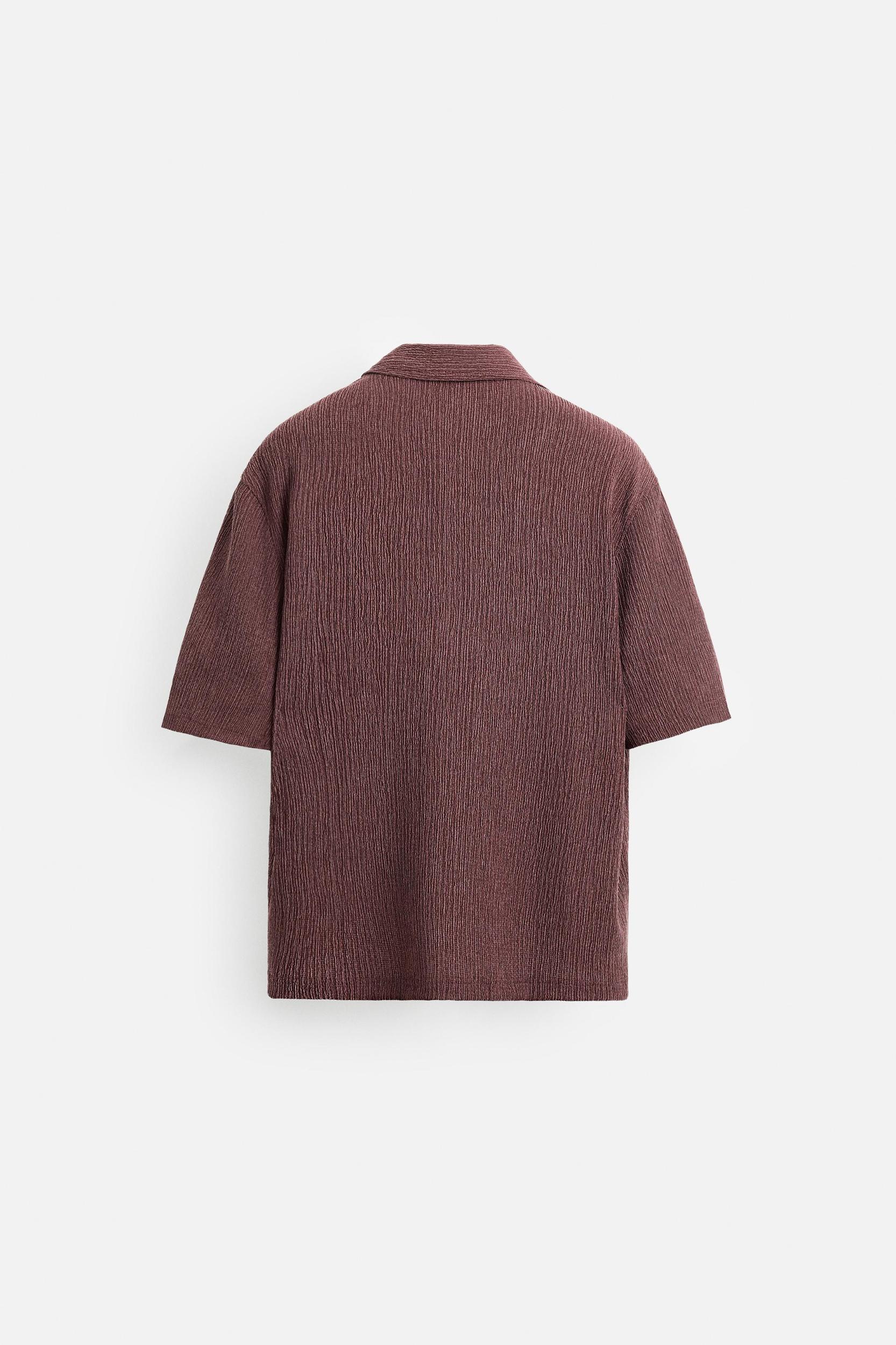 WASHED TEXTURED SHIRT Product Image