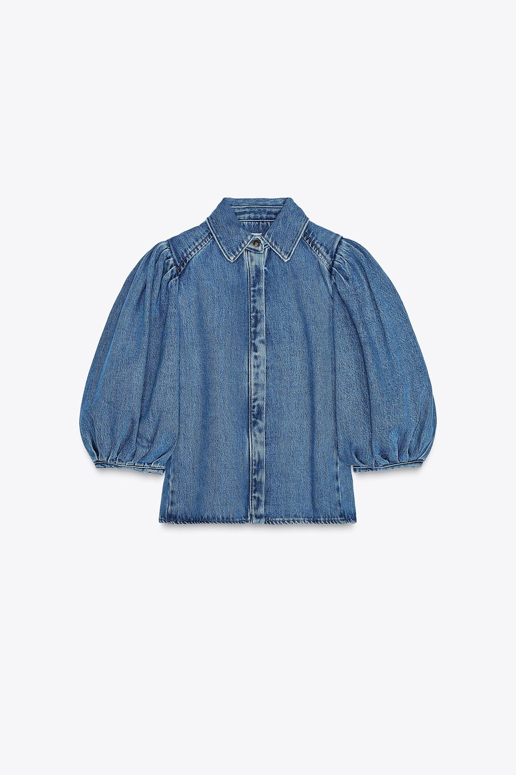 ZW COLLECTION DENIM BLOUSE Product Image
