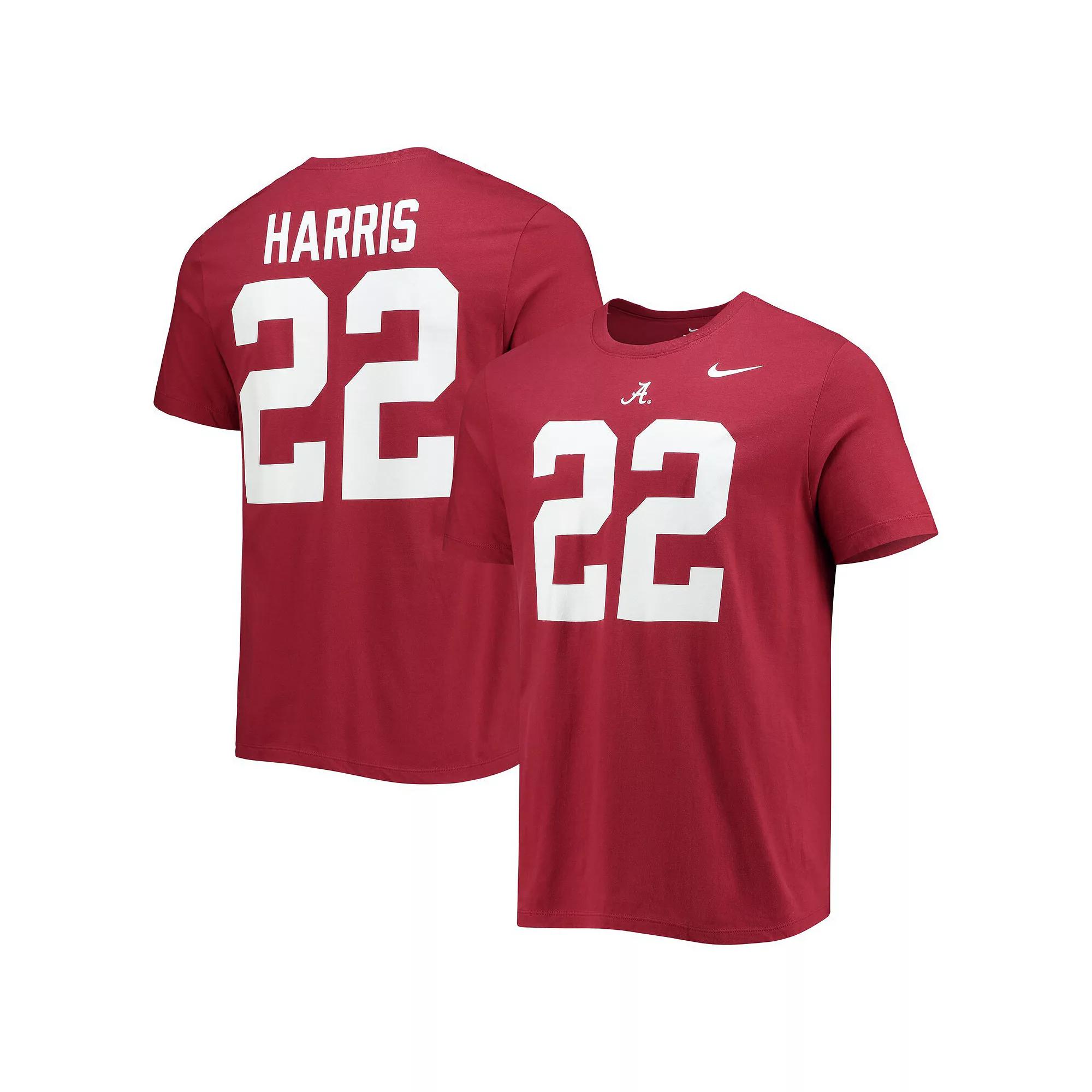 Men's Nike Najee Harris Crimson Alabama Crimson Tide Alumni Name & Number Team T-Shirt, Size: Large, Red Product Image
