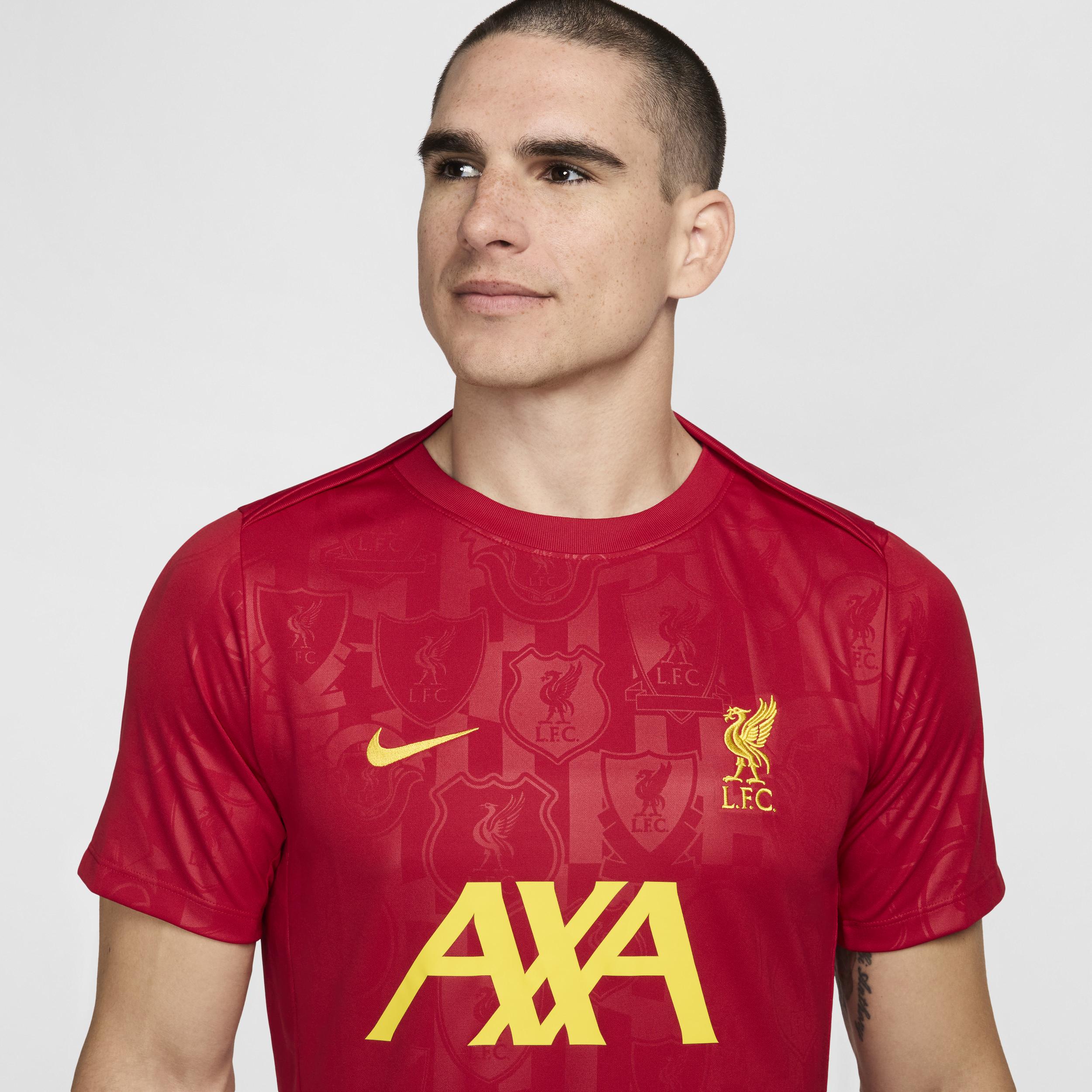 Liverpool FC Academy Pro Nike Men's Dri-FIT Soccer Pre-Match Short-Sleeve Top Product Image