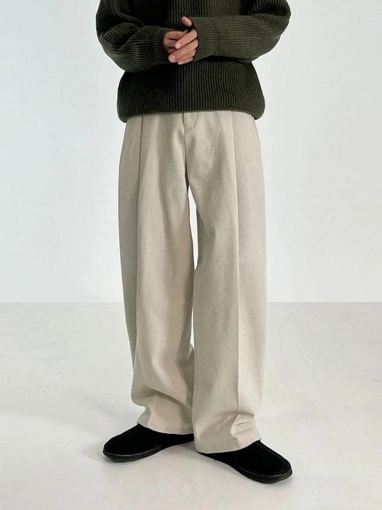 RT No. 18172 PLEATED STRAIGHT PANTS Product Image