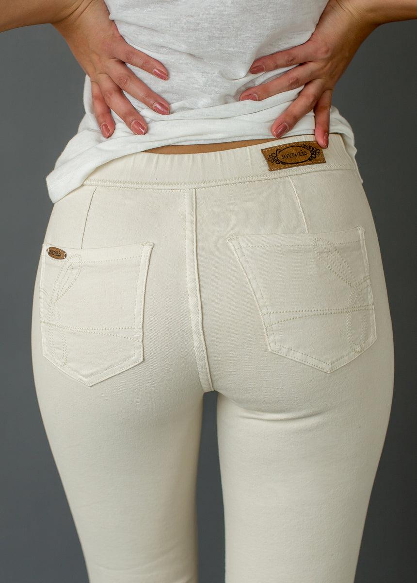 Brytny High-Waisted Denim in Ecru Female Product Image