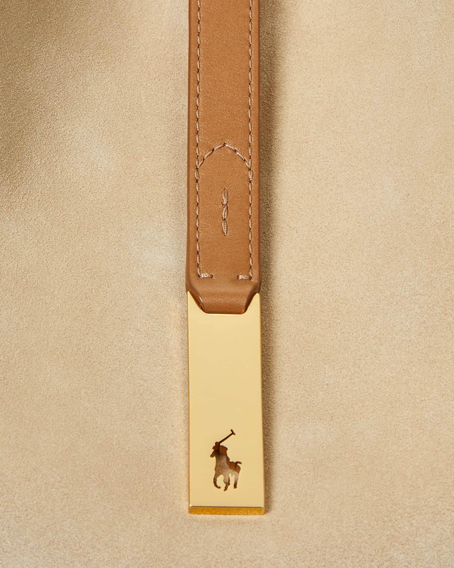 Polo ID Medium Suede and Leather Shoulder Bag Product Image