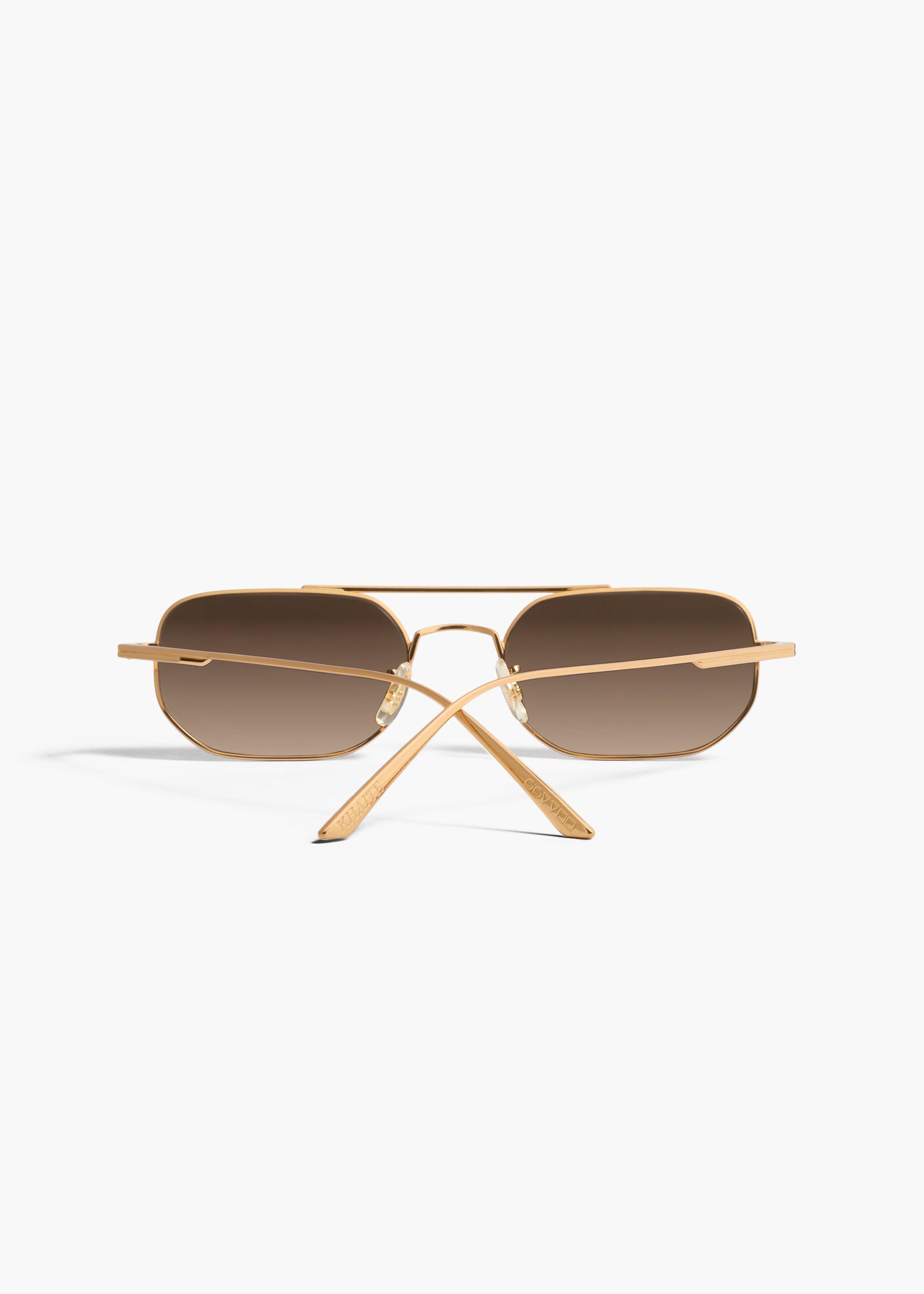 KHAITE x Oliver Peoples 1989C in Gold and Dark Brown Product Image