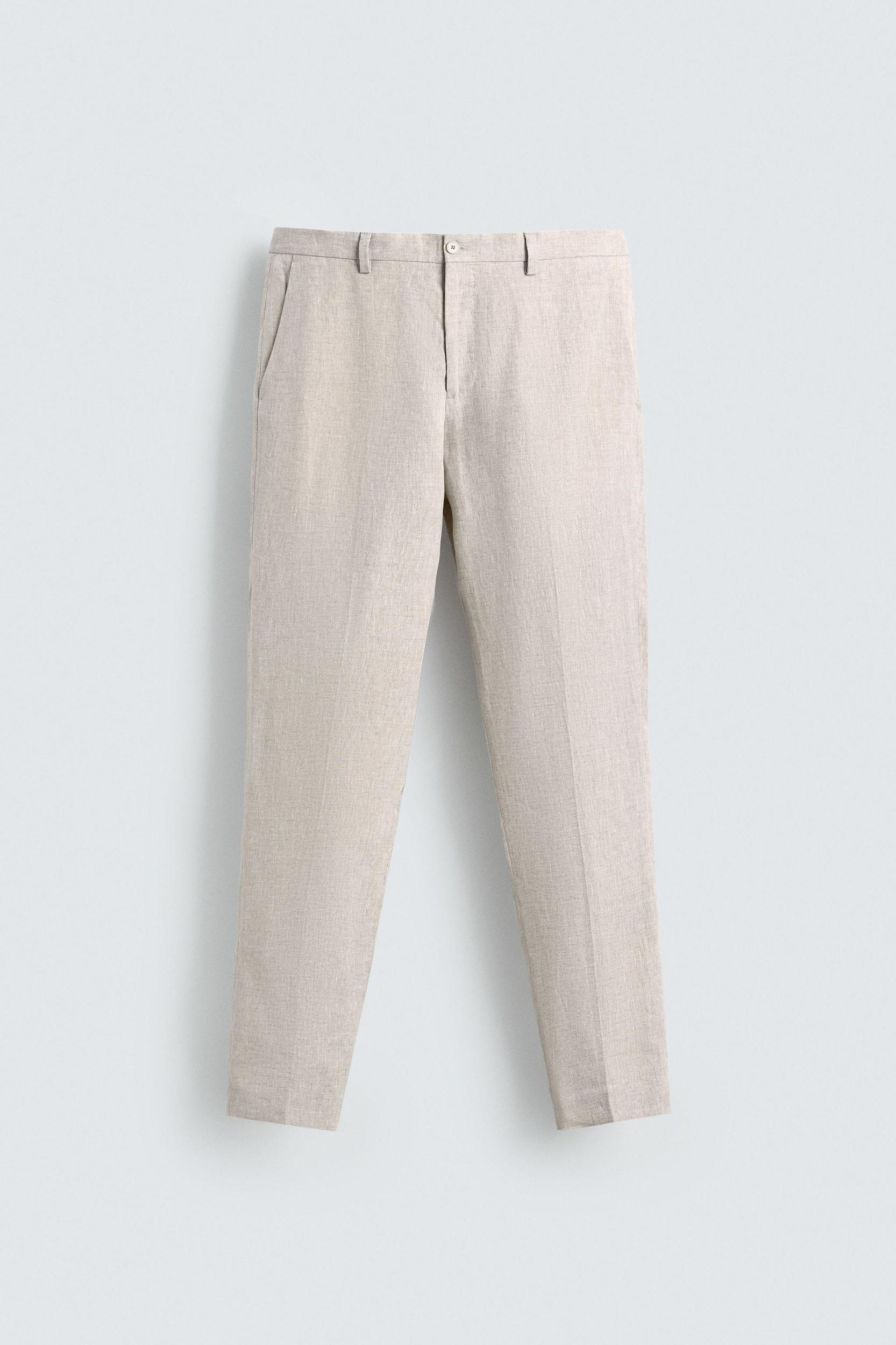 SUIT PANTS IN 100% LINEN Product Image