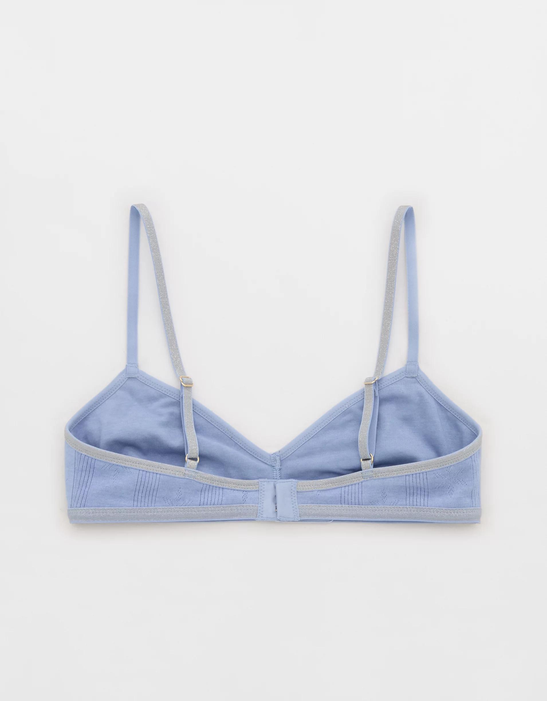 Superchill Shine Pointelle Triangle Bralette Women's Product Image