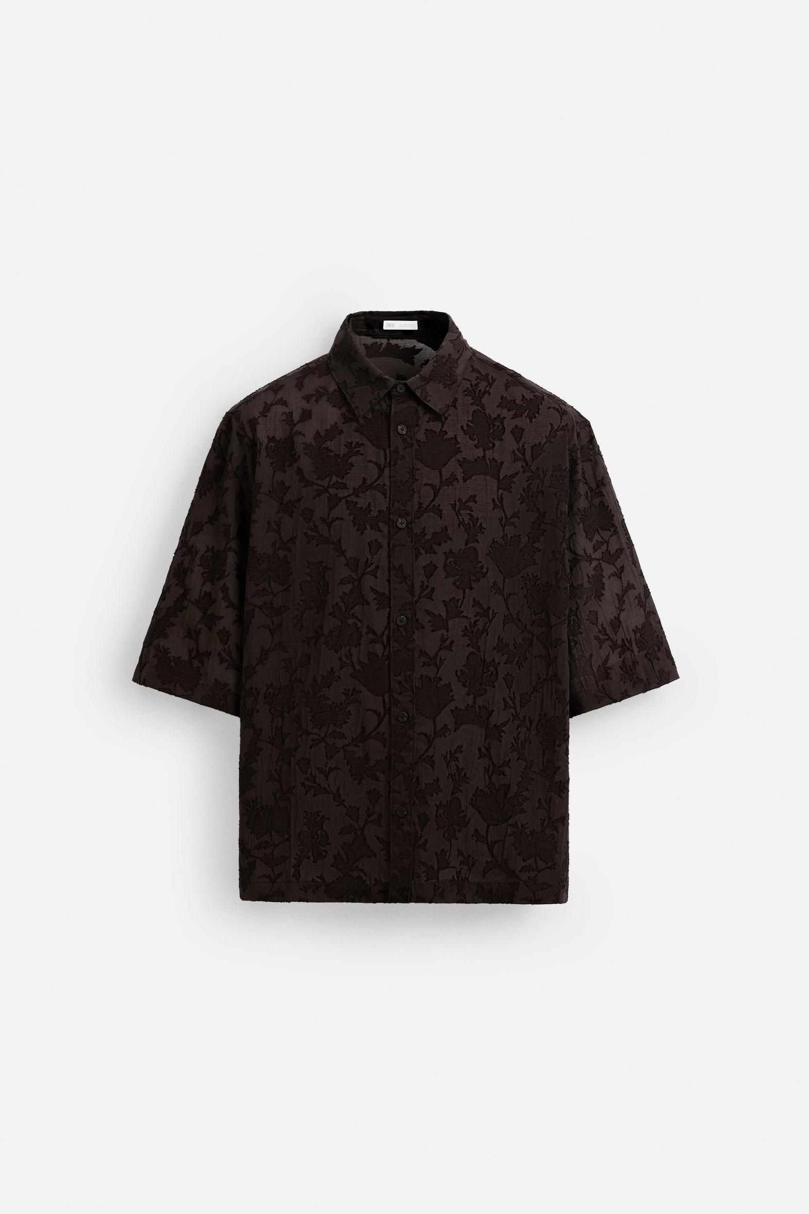FLOWY JACQUARD SHIRT Product Image