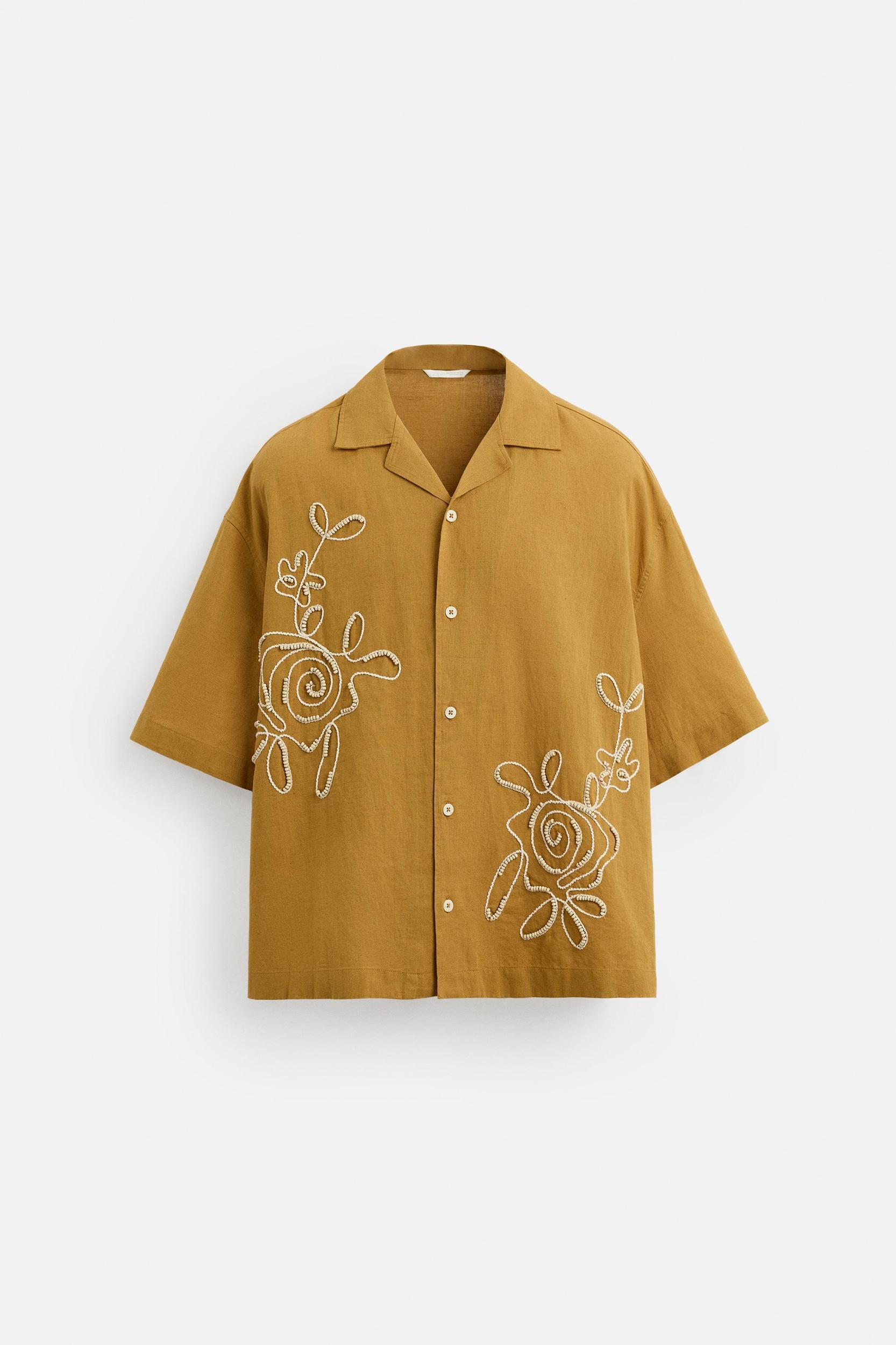 BEADED EMBROIDERY SHIRT Product Image