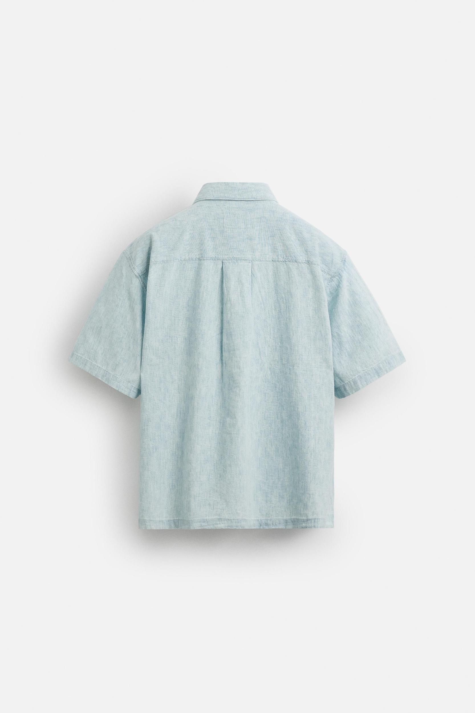 CONTRAST DENIM SHIRT Product Image