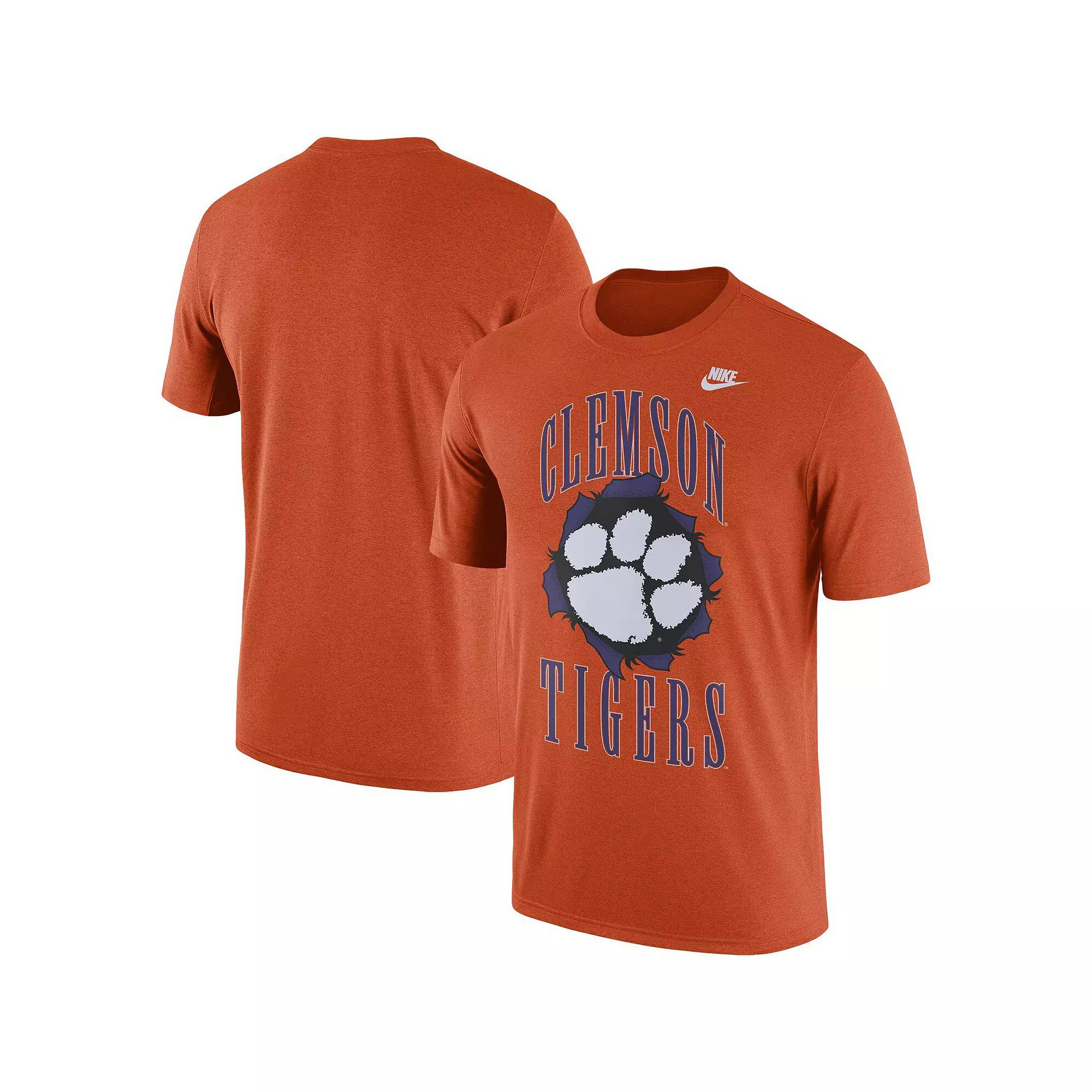 Men's Nike Orange Clemson Tigers Campus Back to School T-Shirt,  Product Image