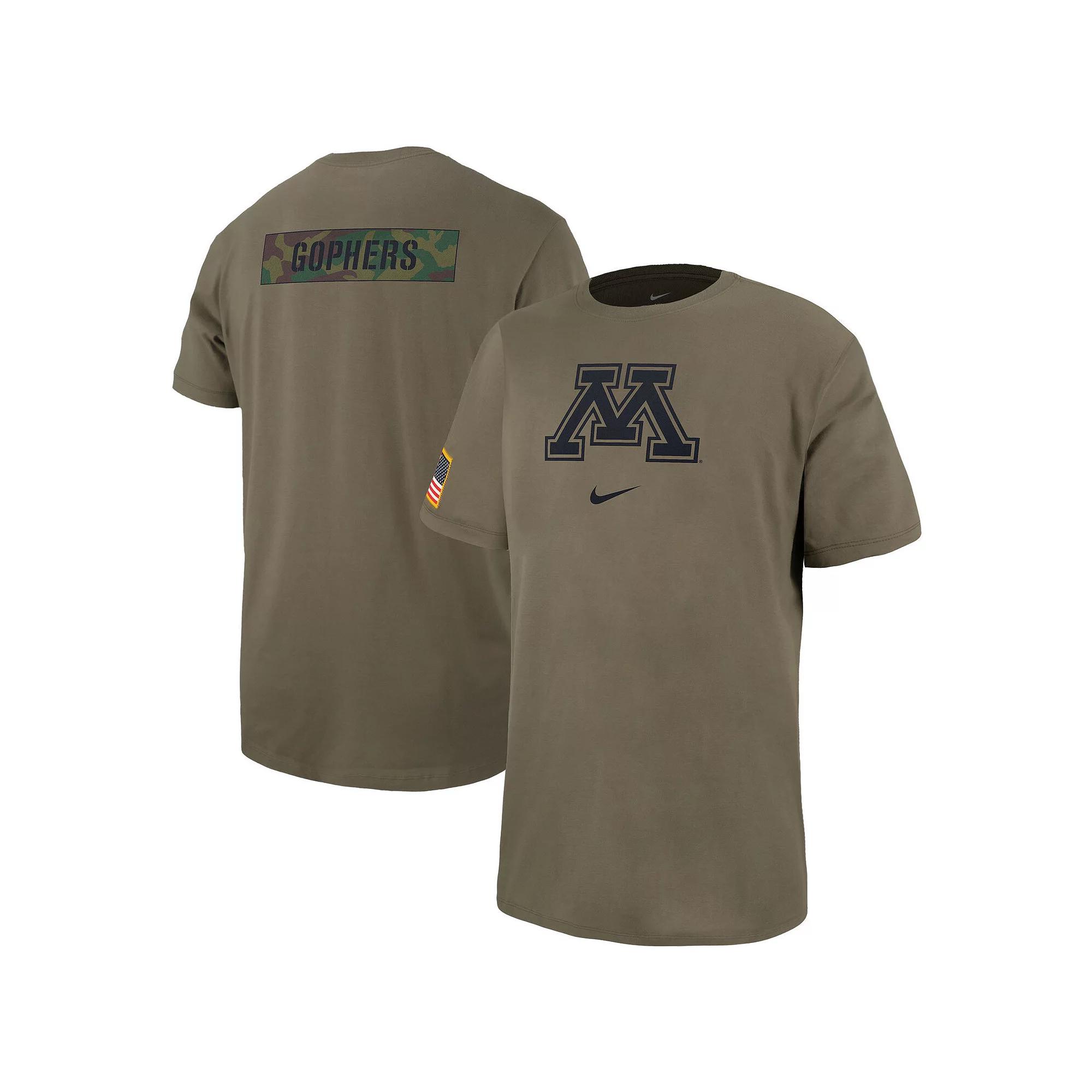 Men's Nike Olive Minnesota Golden Gophers Military Pack T-Shirt, Size: Medium, Team Product Image