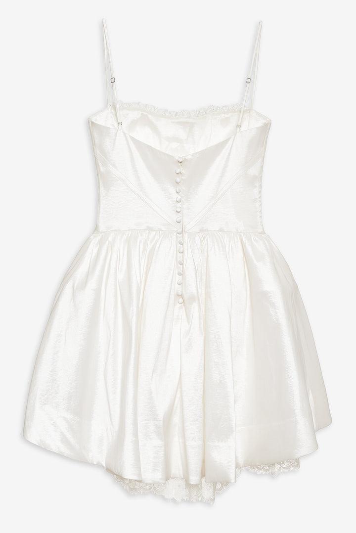 Evelyn Mini Dress — White Product Image