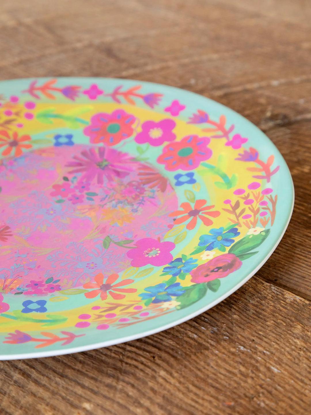 Mix & Match Melamine Dishes - Coral Dinner Plate Product Image