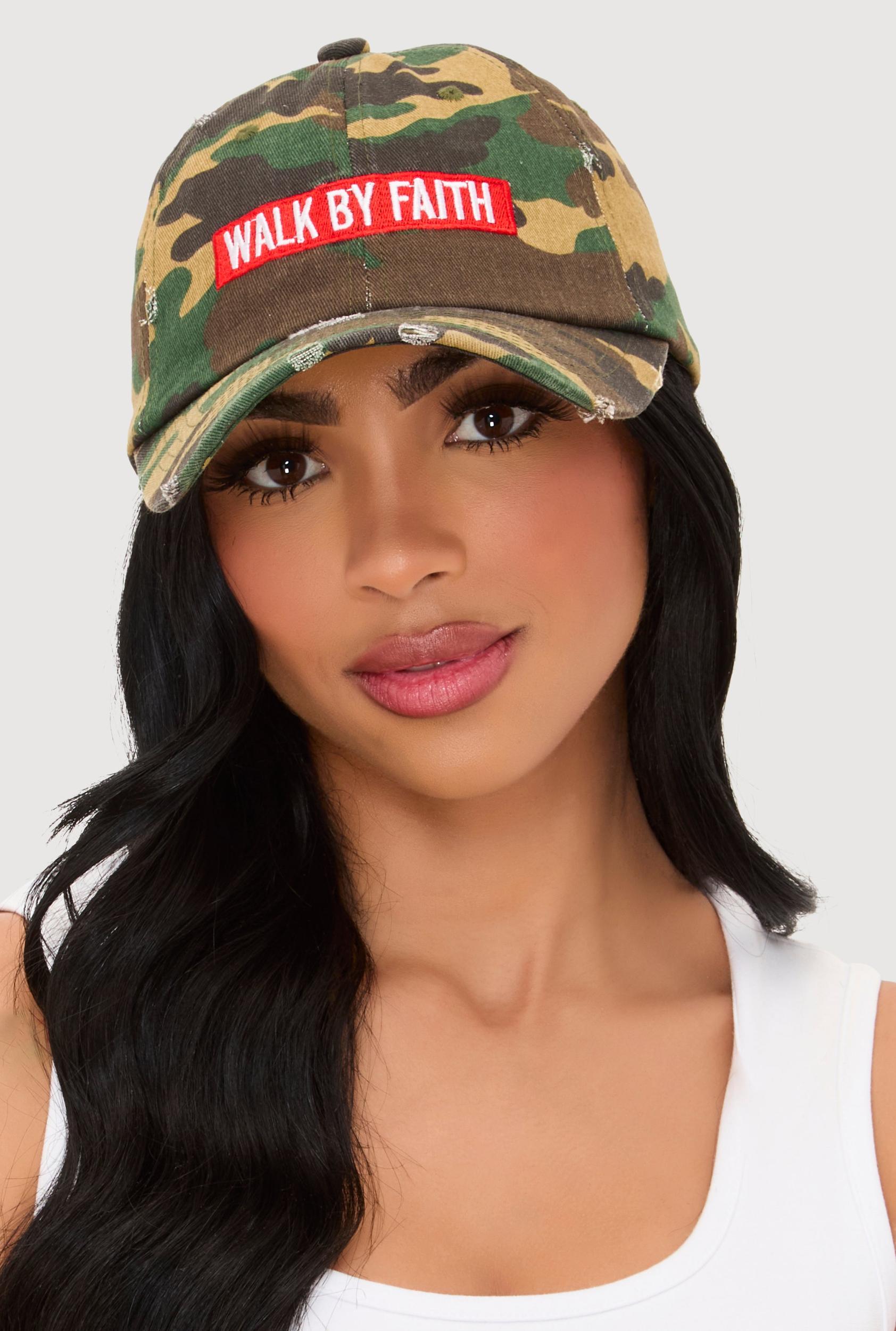 Walk By Faith Graphic Baseball Hat Female Product Image