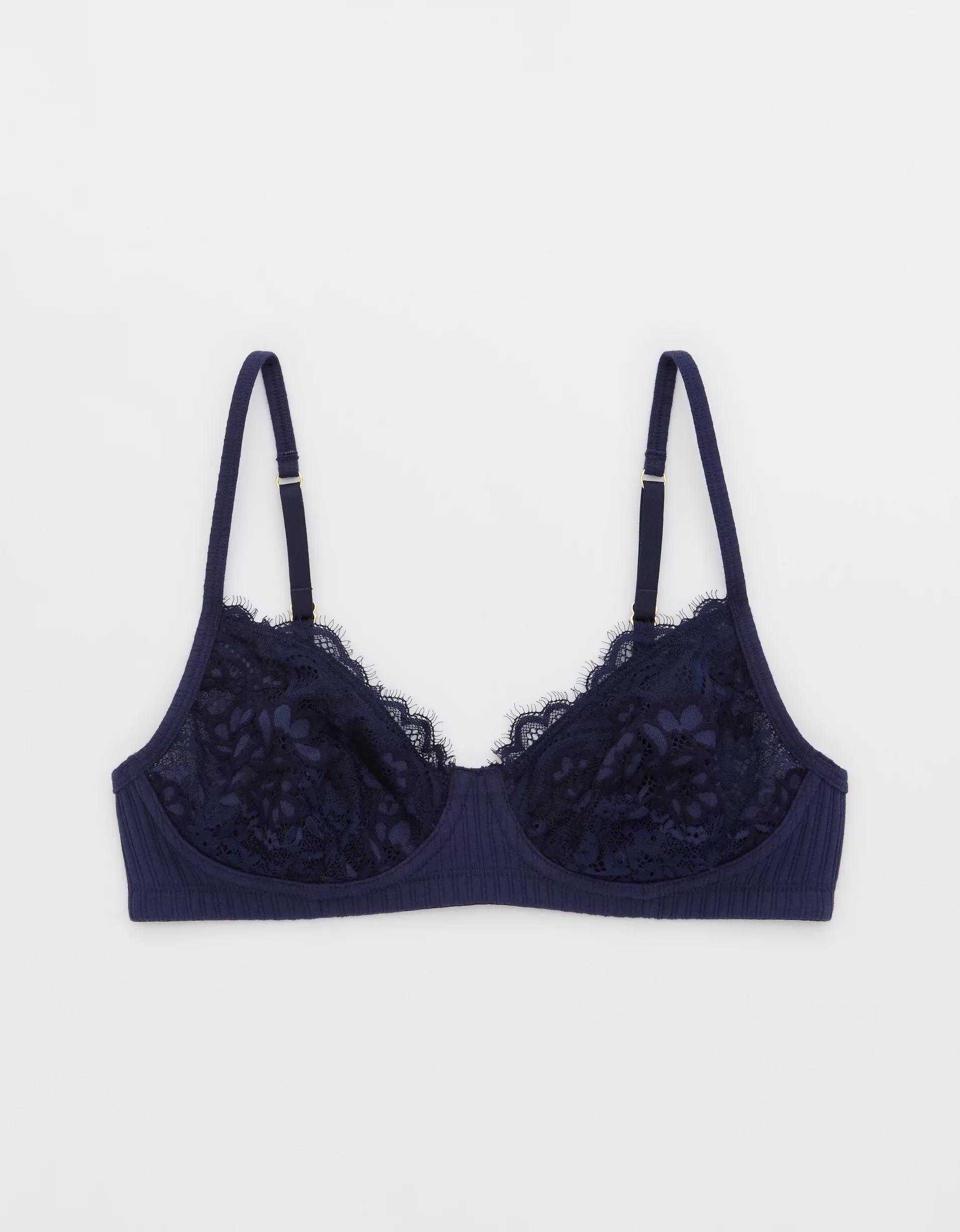 Show Off Enchanted Lace Rib Wireless Bralette Product Image