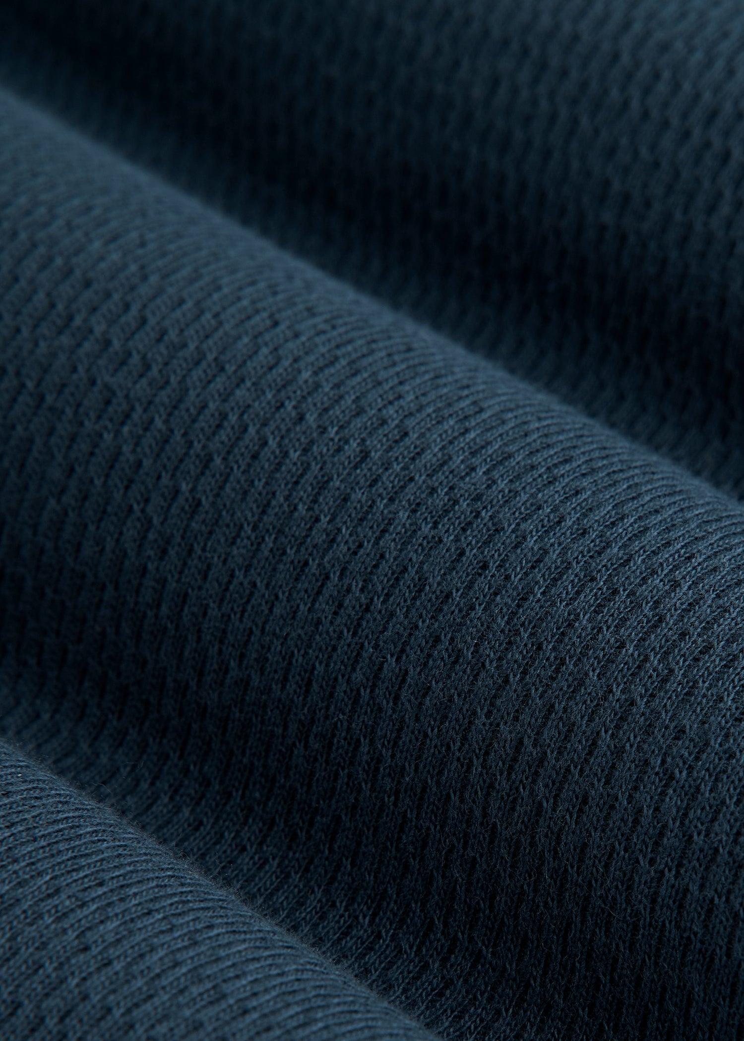 Double Honeycomb Thermal Long-Sleeve Henley Shirt for Tall Men in True Navy Male Product Image