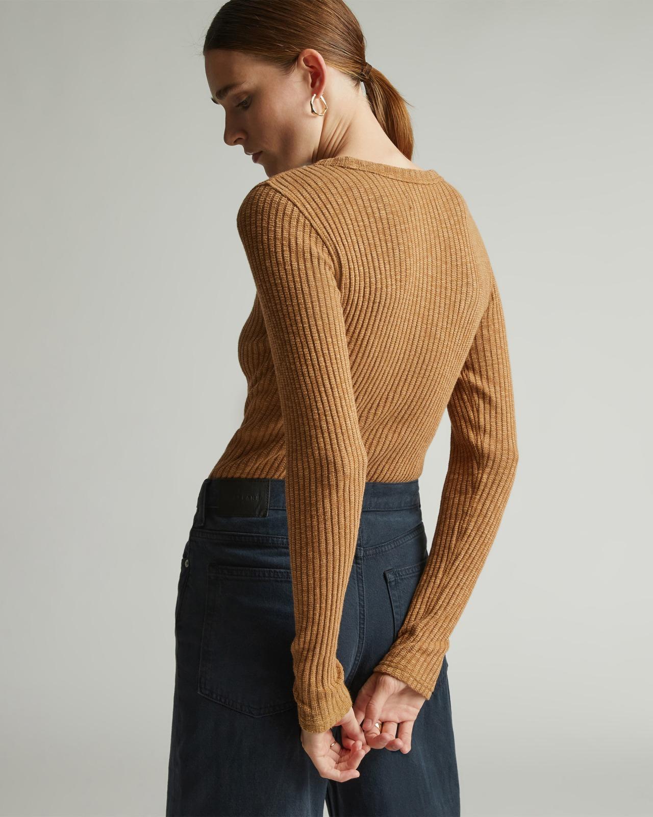 Womens Cozy Rib Long-Sleeve Tee Sweater by Everlane Product Image