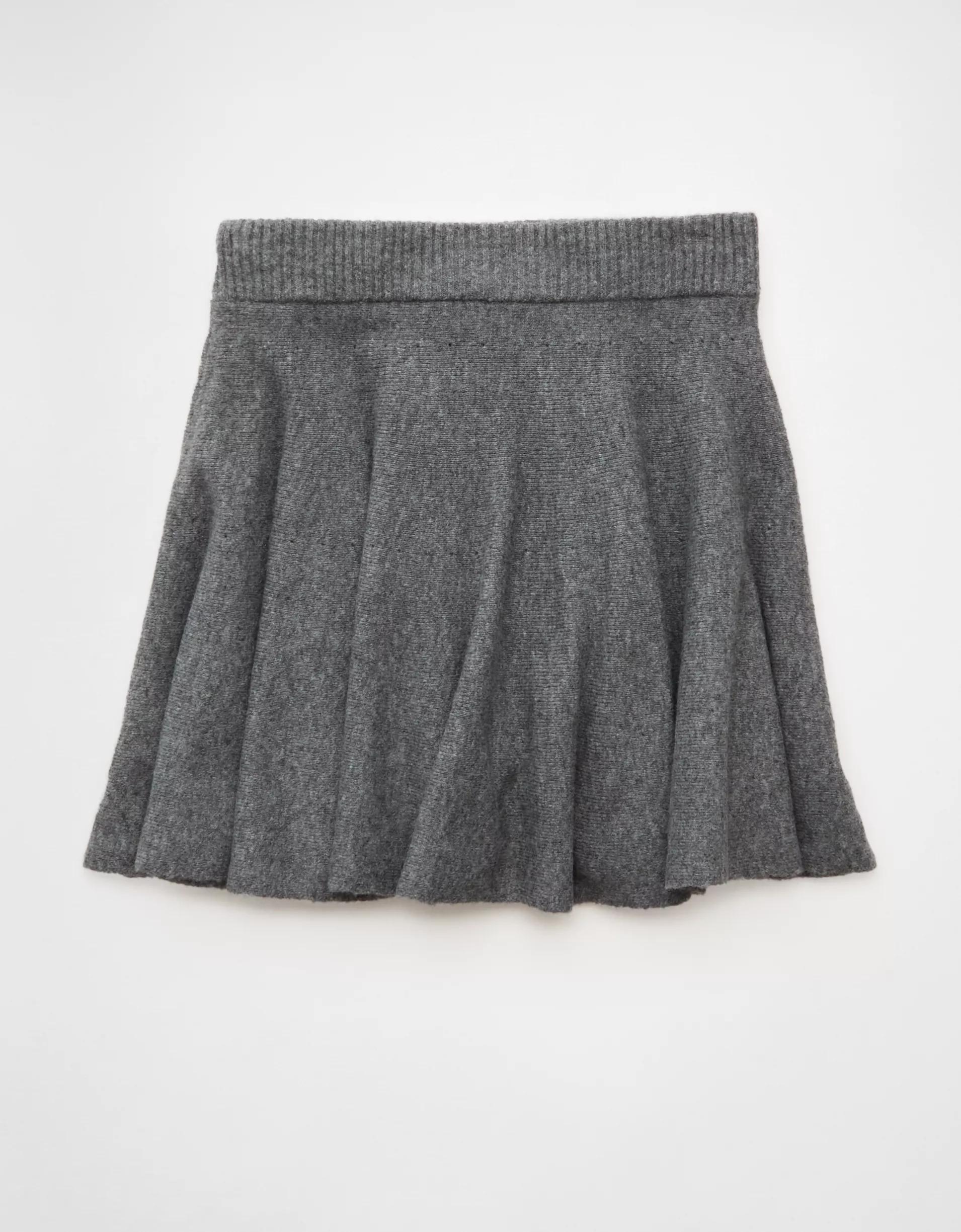 AE High-Waisted Sweater Mini Skort Product Image