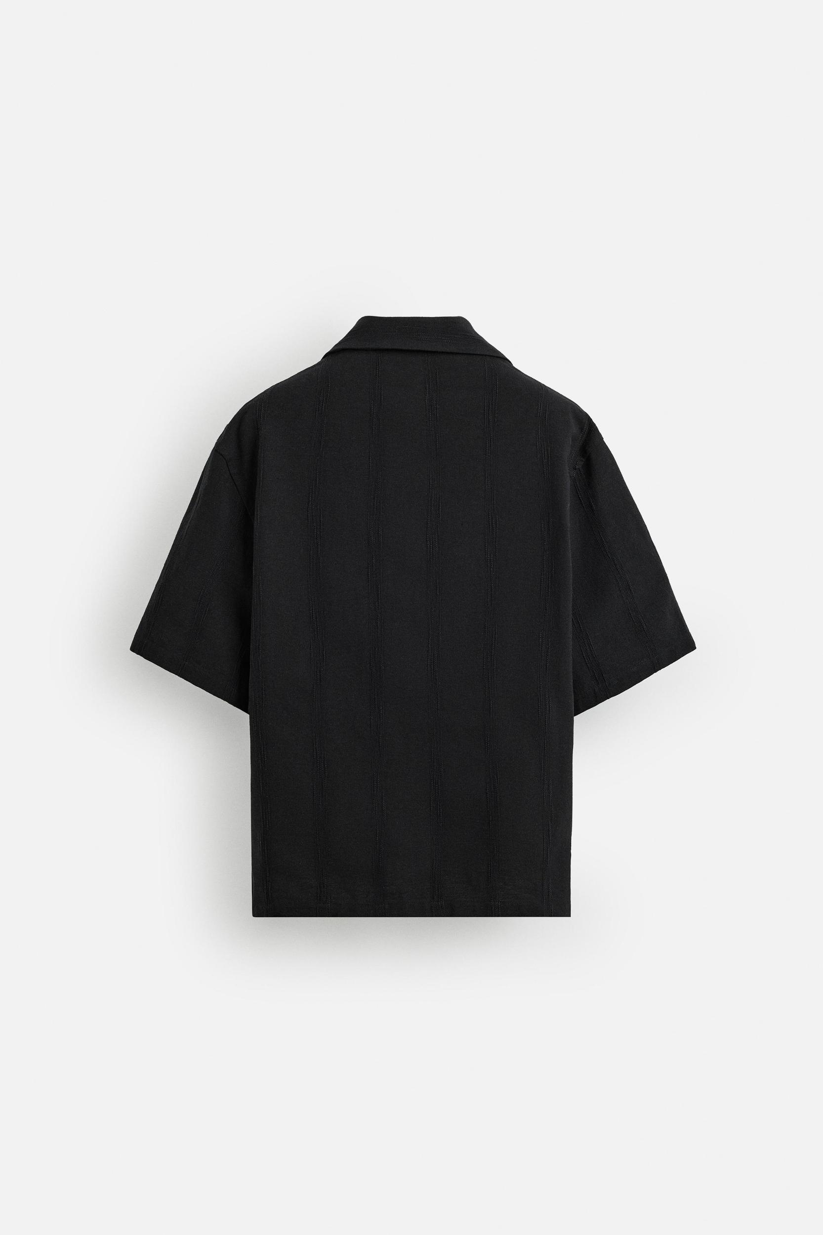 EMBROIDERED COTTON - LINEN SHIRT Product Image