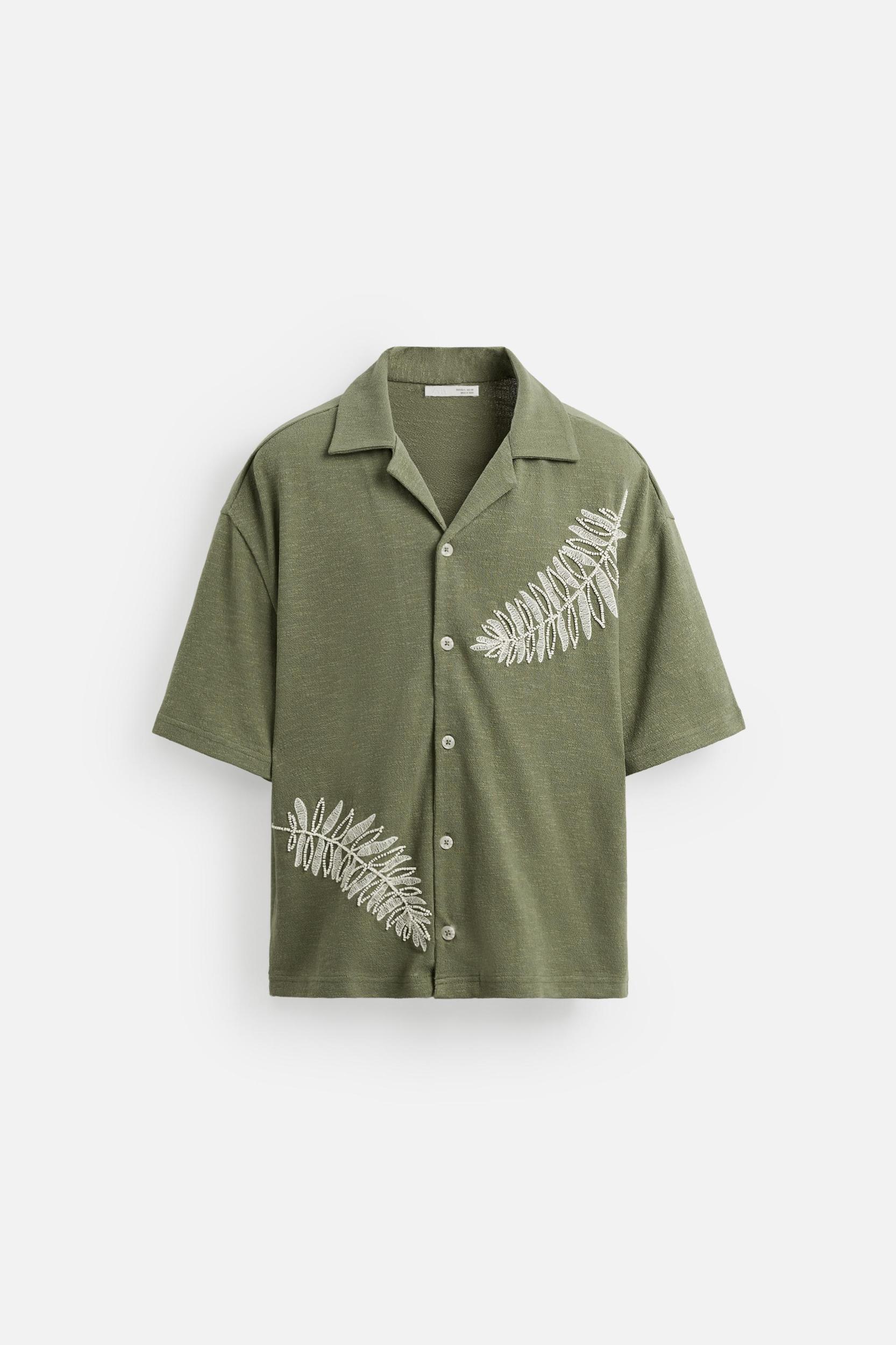 EMBROIDERED BEADED SHIRT Product Image
