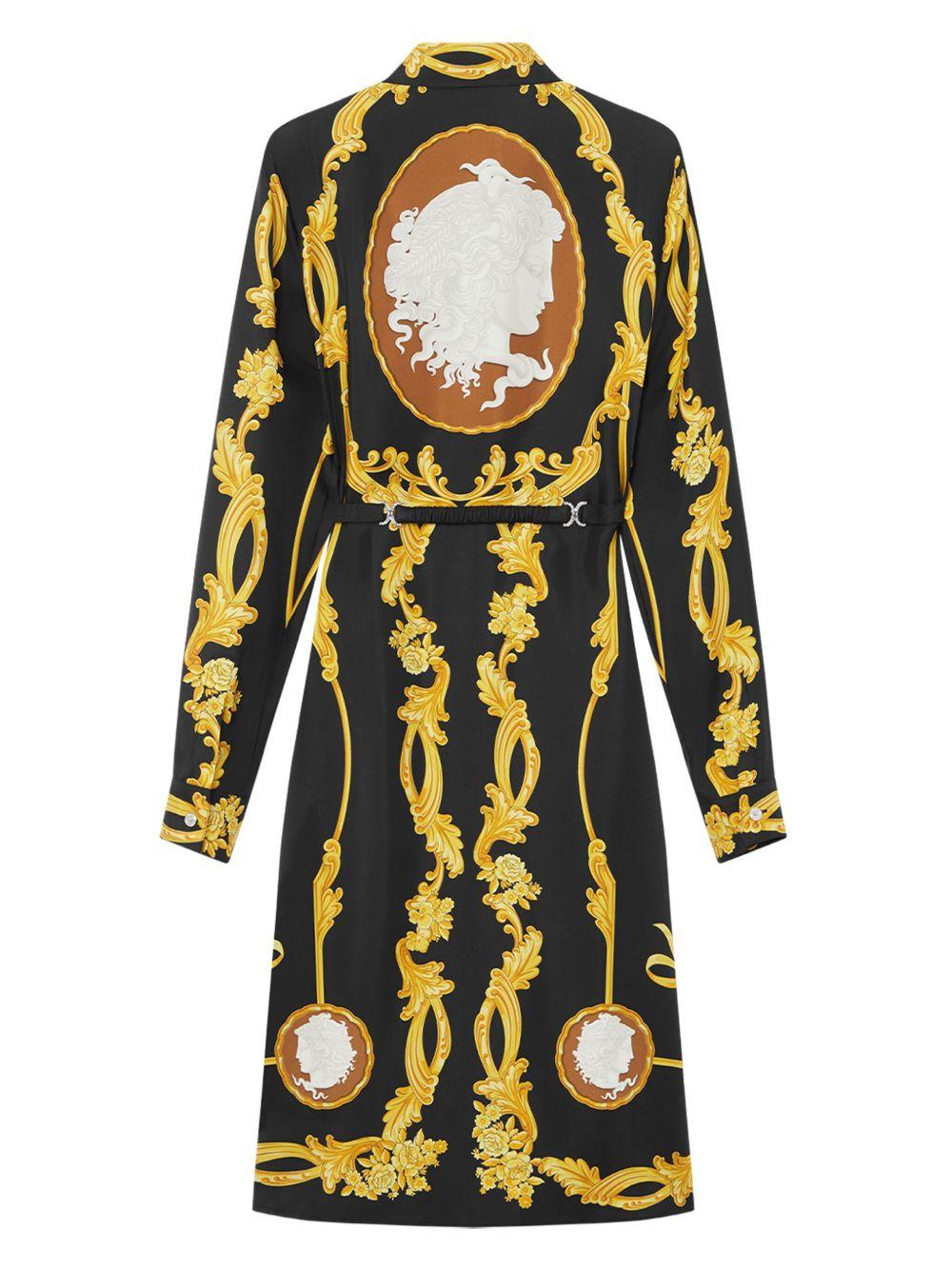 Barocco-print midi dress Product Image