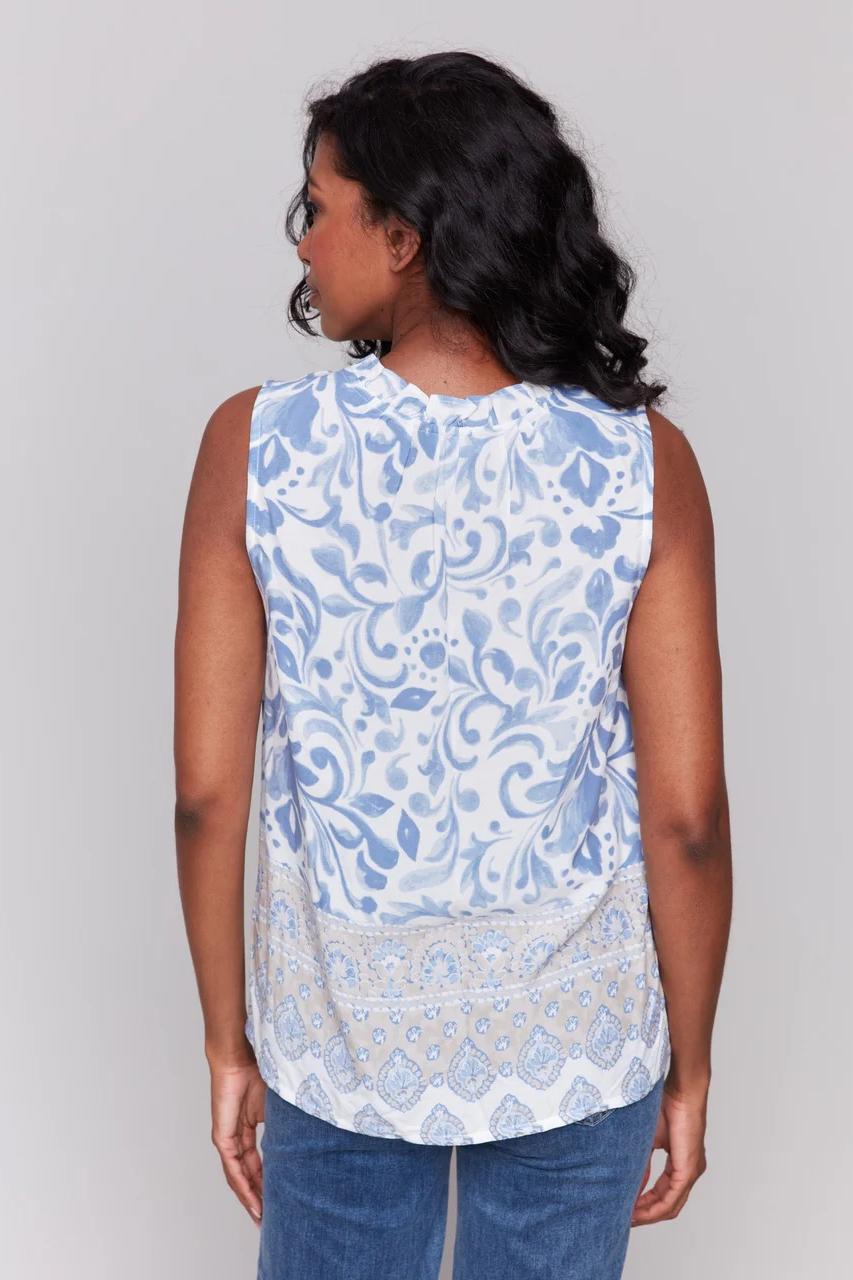 Ruffle Neck Top Product Image