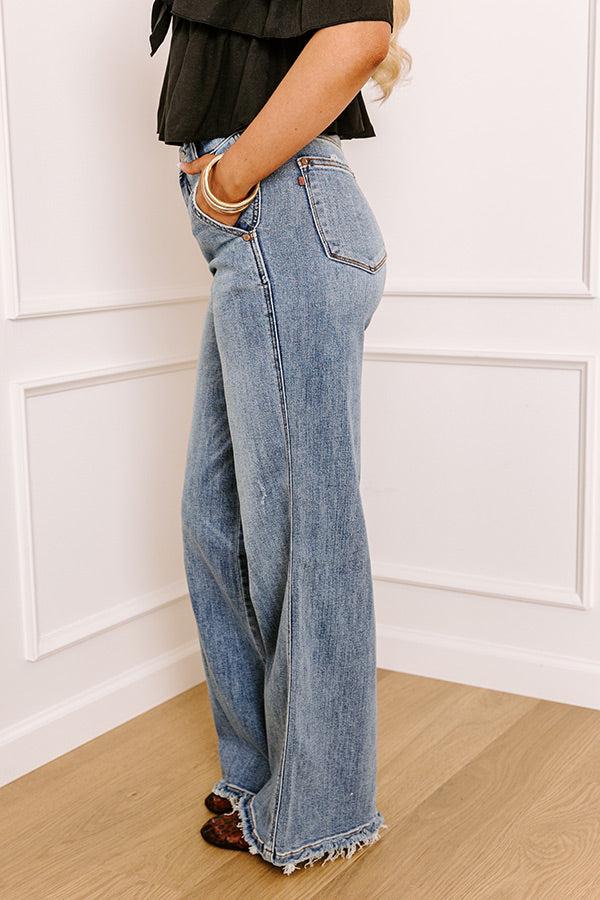 JUDY BLUE Cora High Waist Wide Leg Jean Product Image