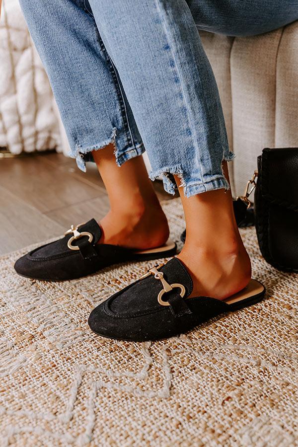 The Elle Faux Suede Mule Loafer Product Image