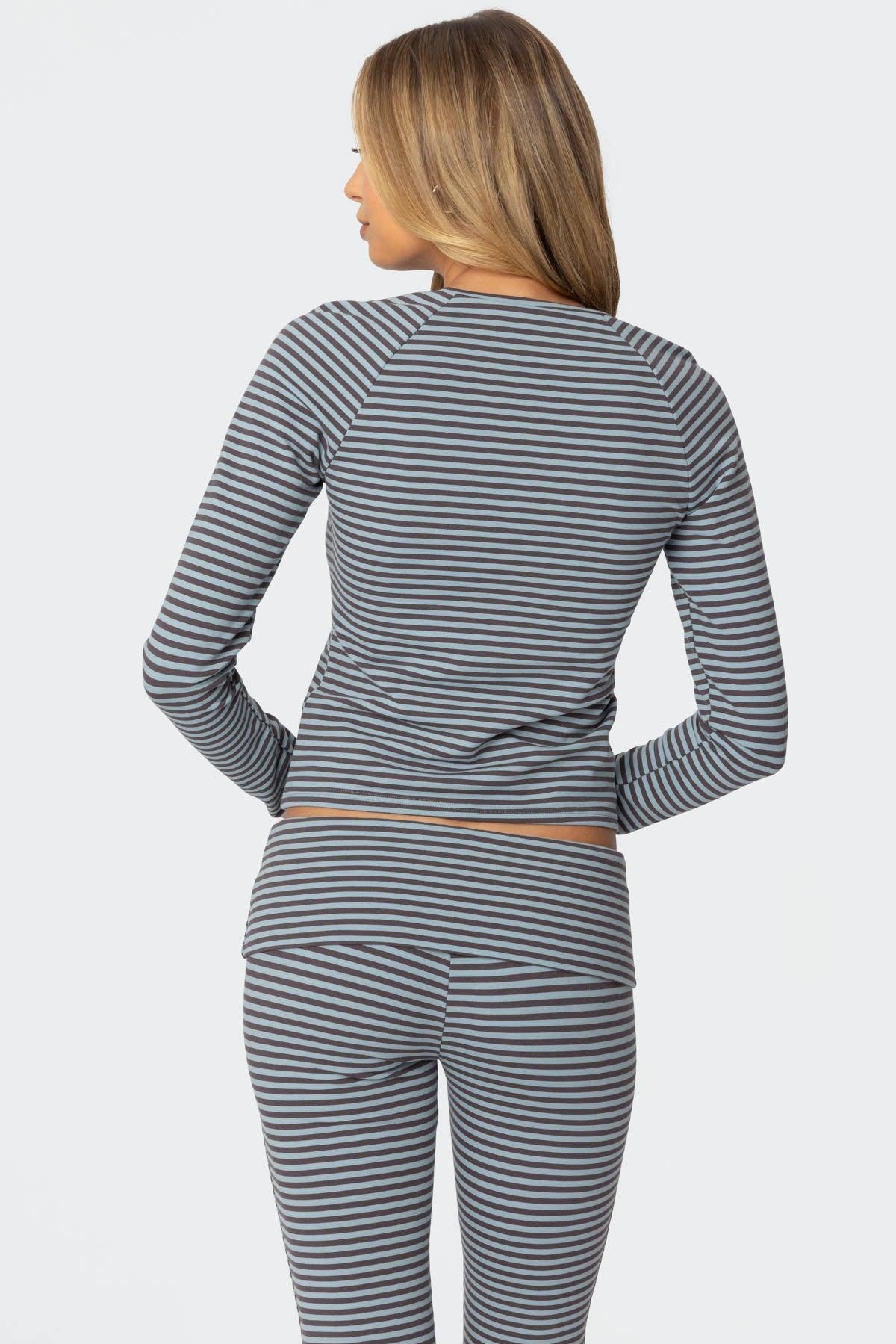 Kaeli Stripey Flared Leggings Product Image