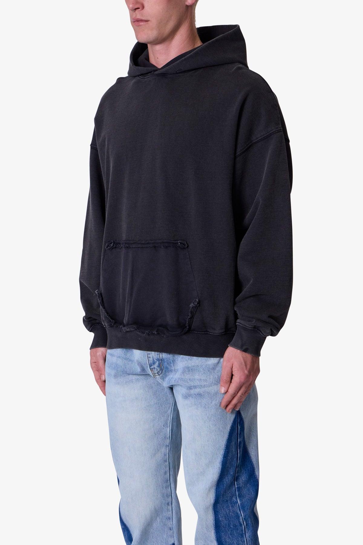 Raw Stitch Hoodie - Black Product Image