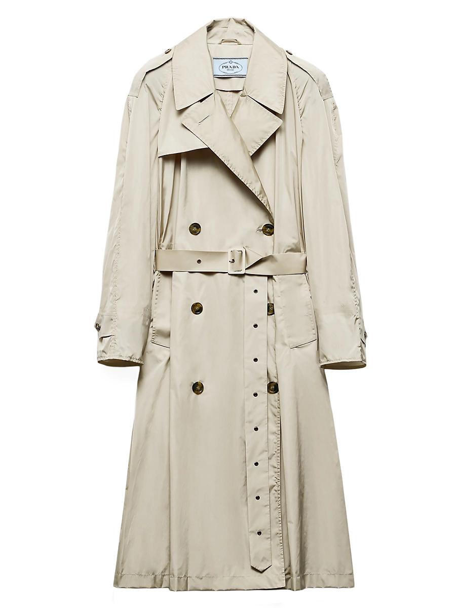 Womens Light Technical Fabric Trench Coat Product Image