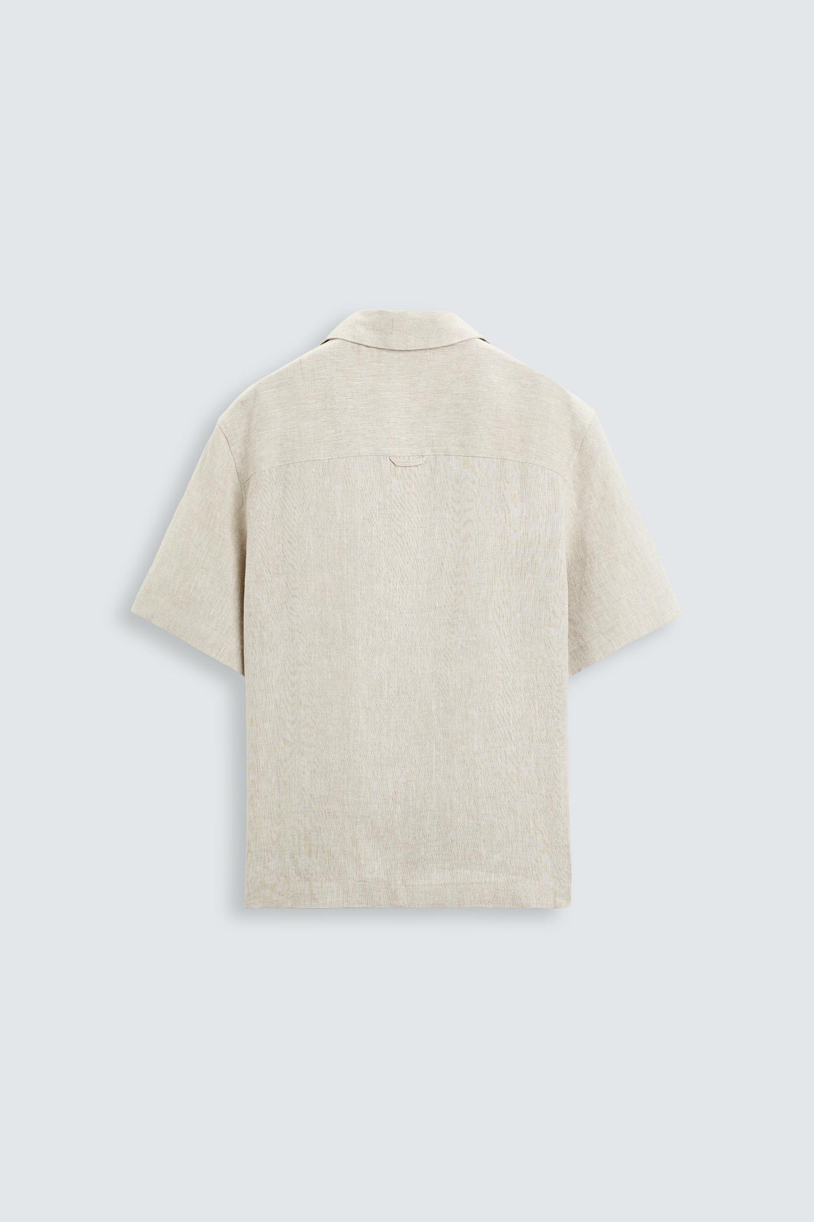 100% LINEN RELAXED FIT SHIRT Product Image