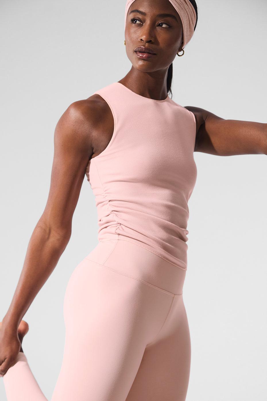 Ribbed En Pointe Tank - Pink Quartz Product Image