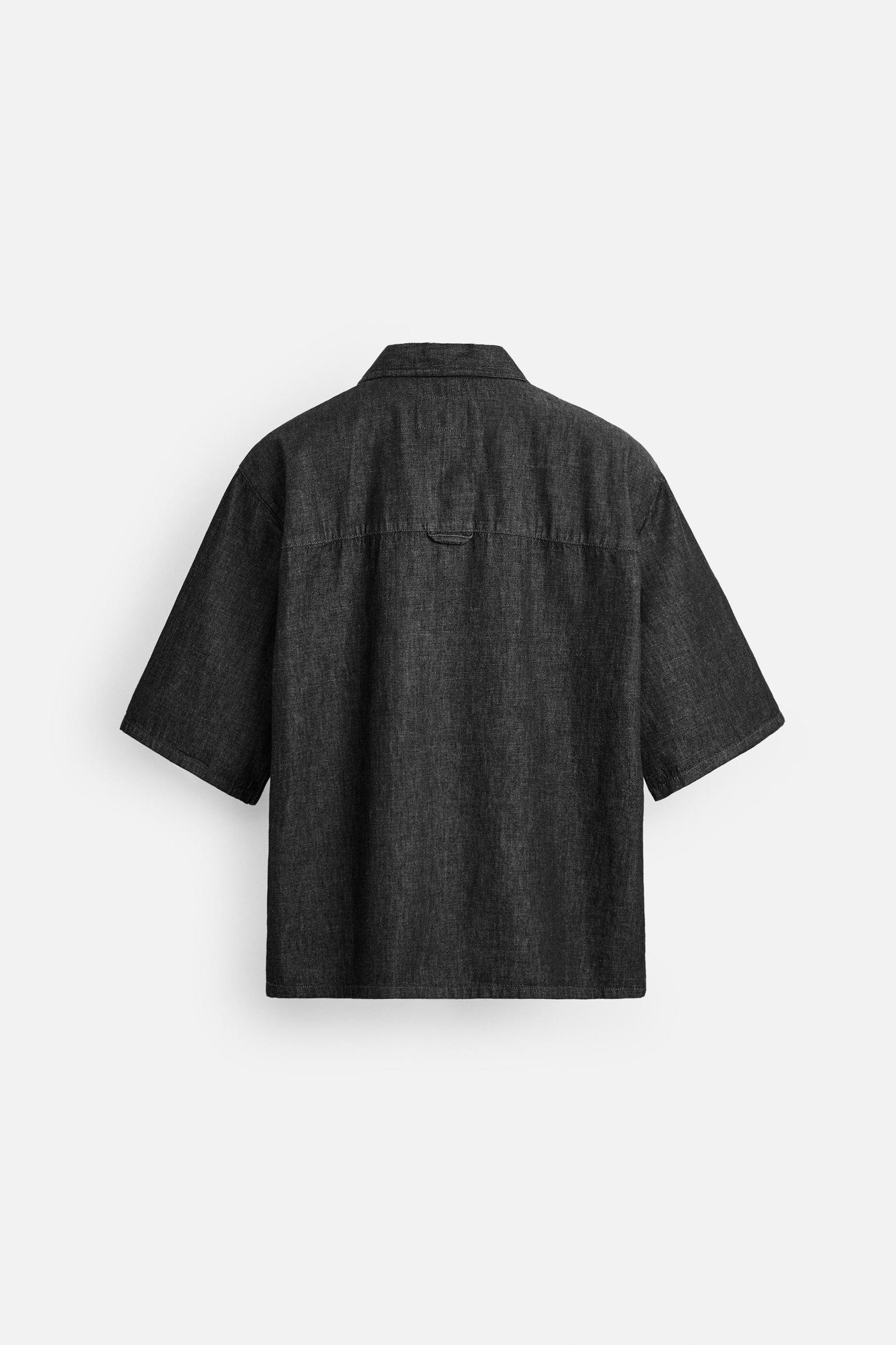 RELAXED FIT DENIM SHIRT Product Image