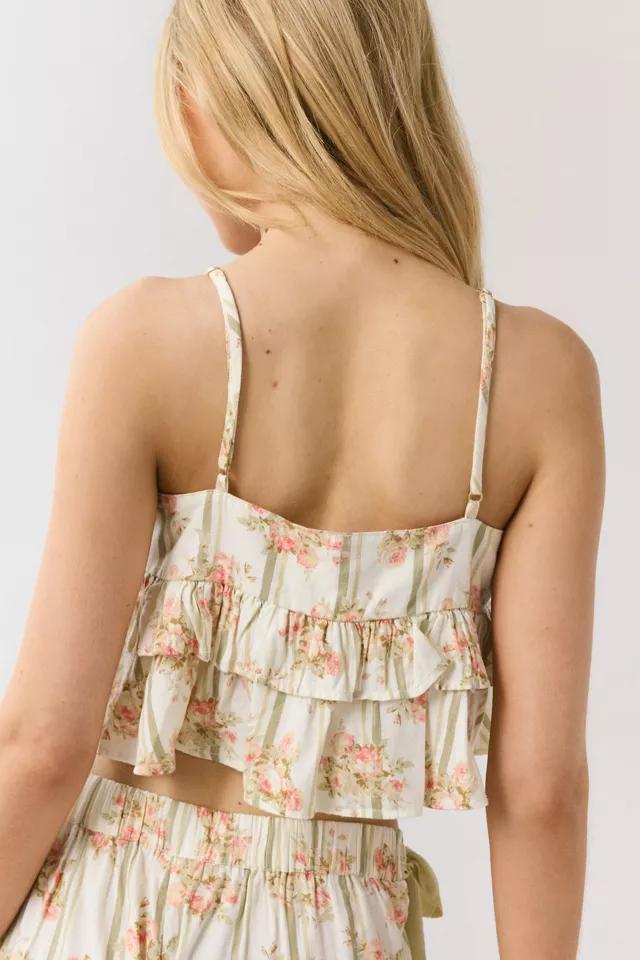 Out From Under Sweet Nothings Tie-Front Bow Babydoll Tank Top Product Image