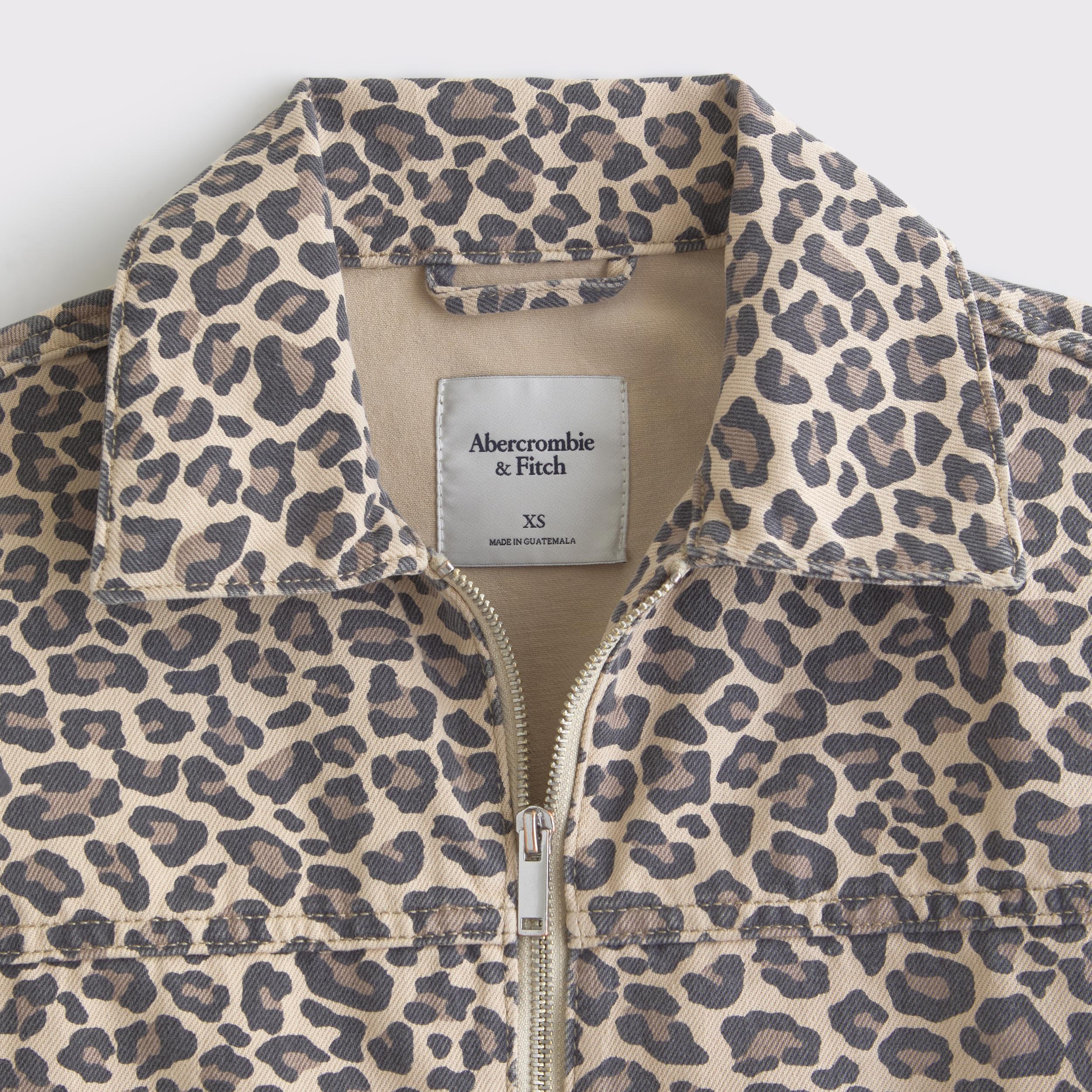 Denim Zip-Up Jacket Product Image