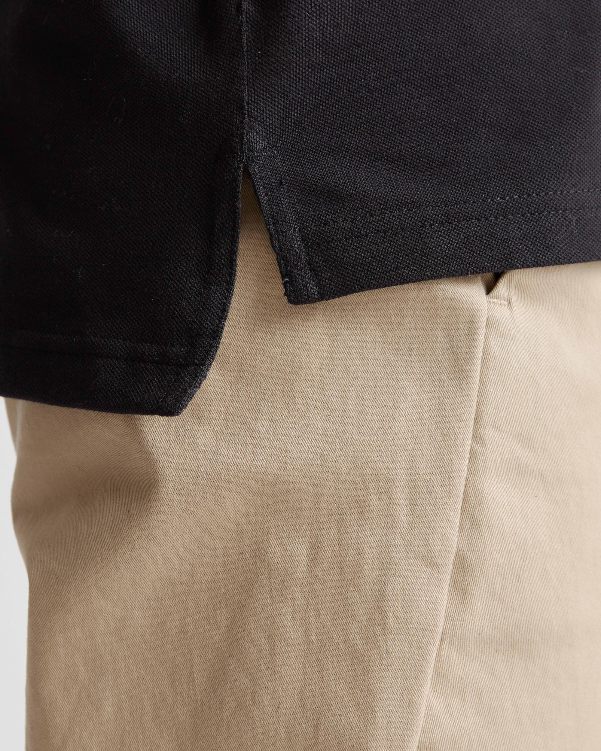 Quince | Men's Long Sleeve Pique Polo Organic Cotton Product Image