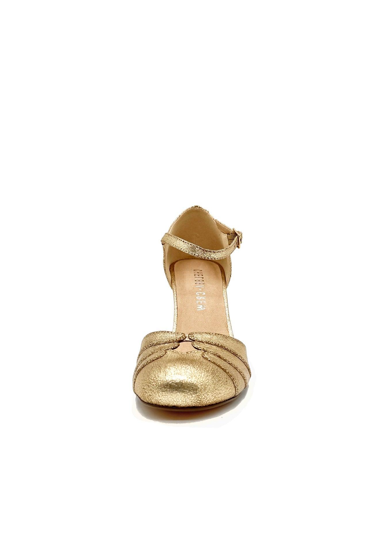 Goldie Metallic Ballroom Heels Product Image