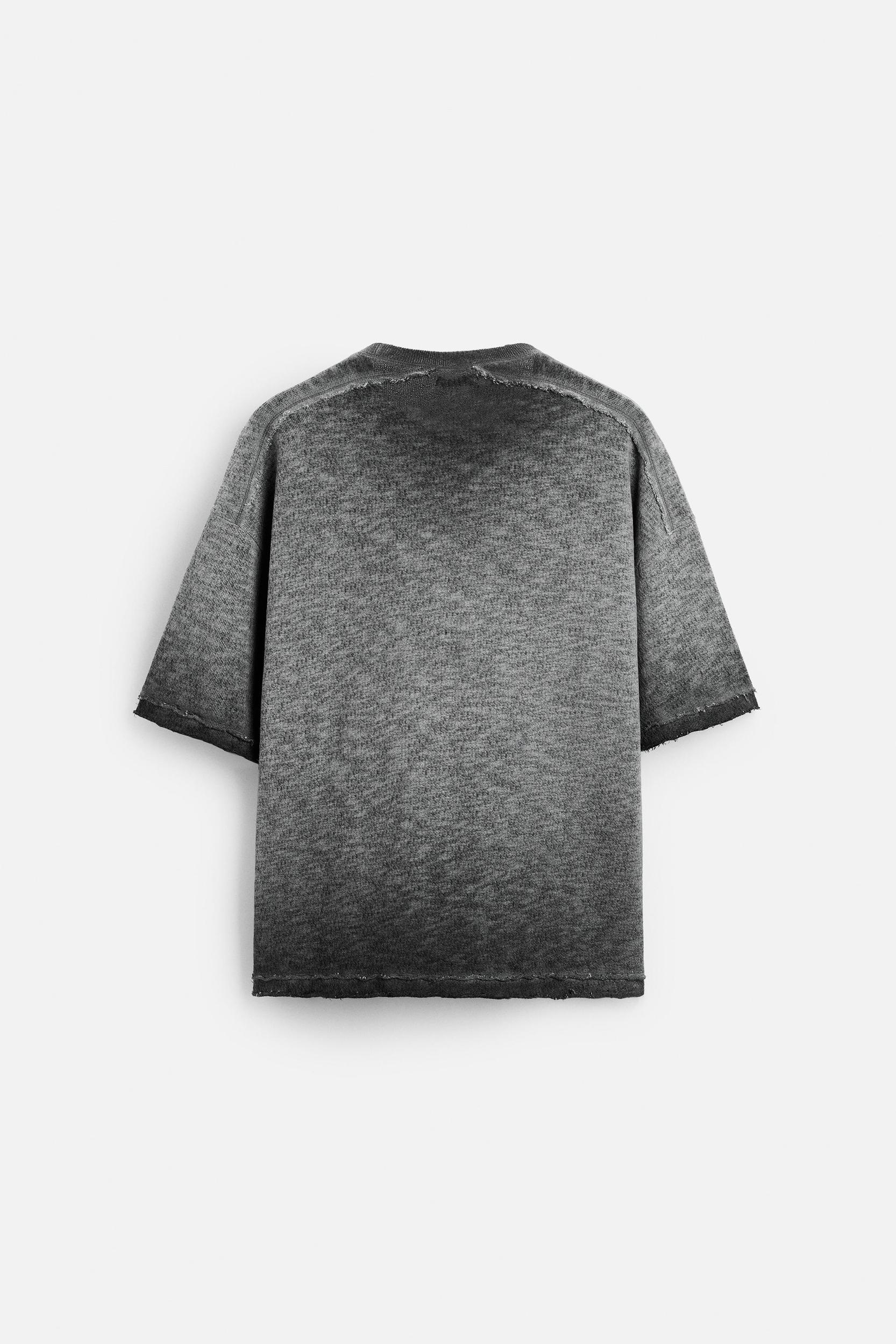 WASHED KNIT T-SHIRT Product Image