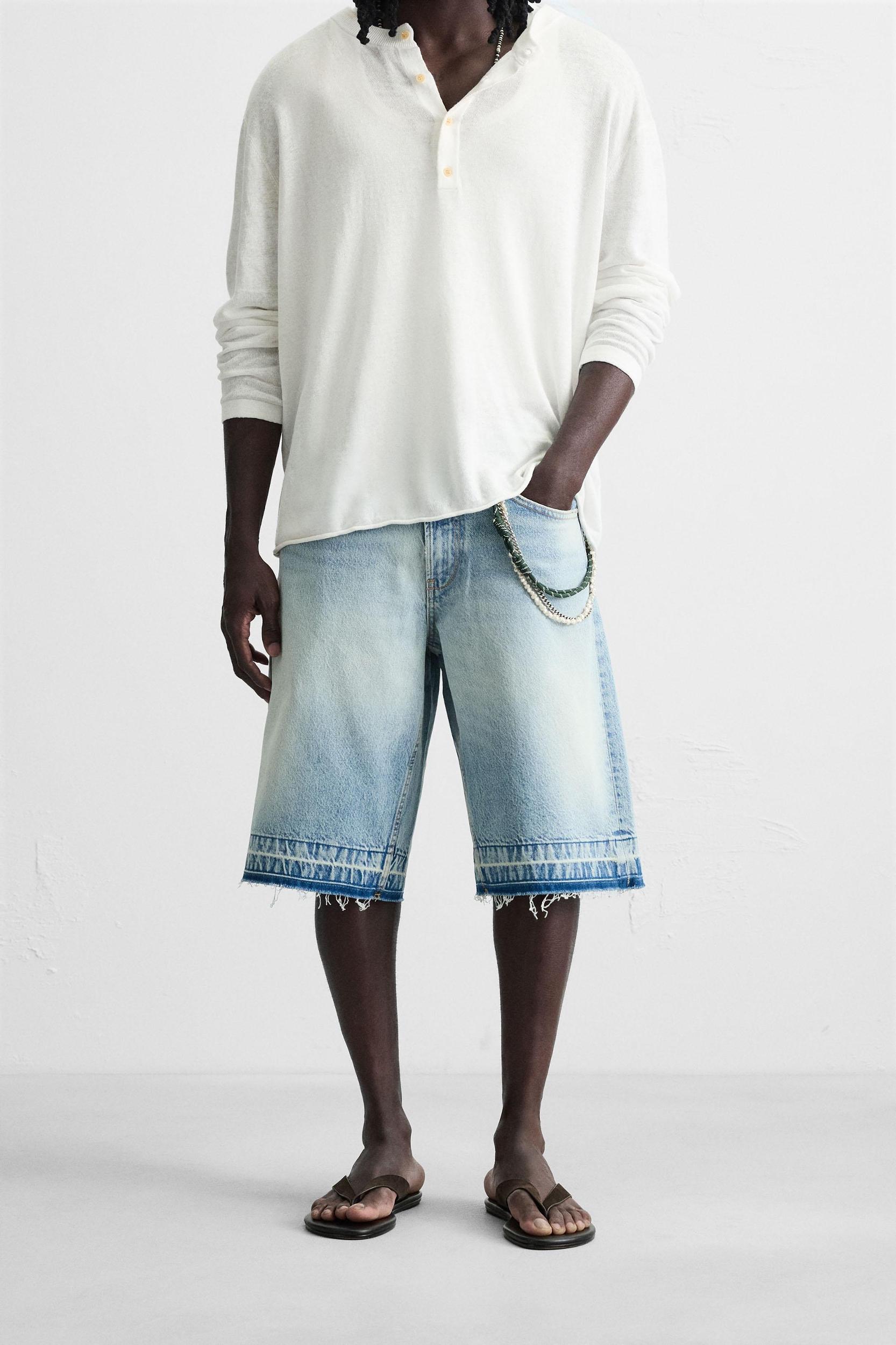BAGGY FIT DENIM SHORTS Product Image