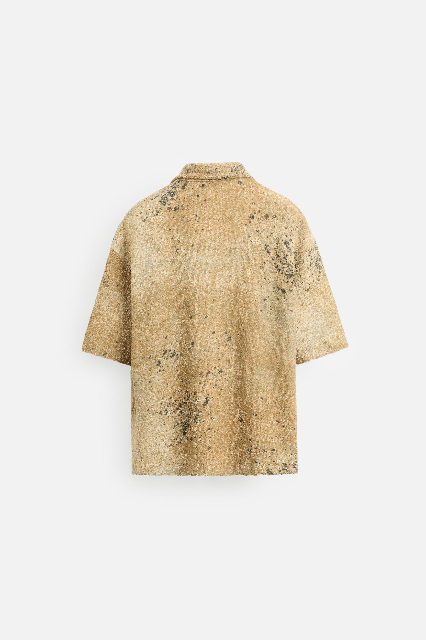ABSTRACT PRINT KNIT SHIRT Product Image