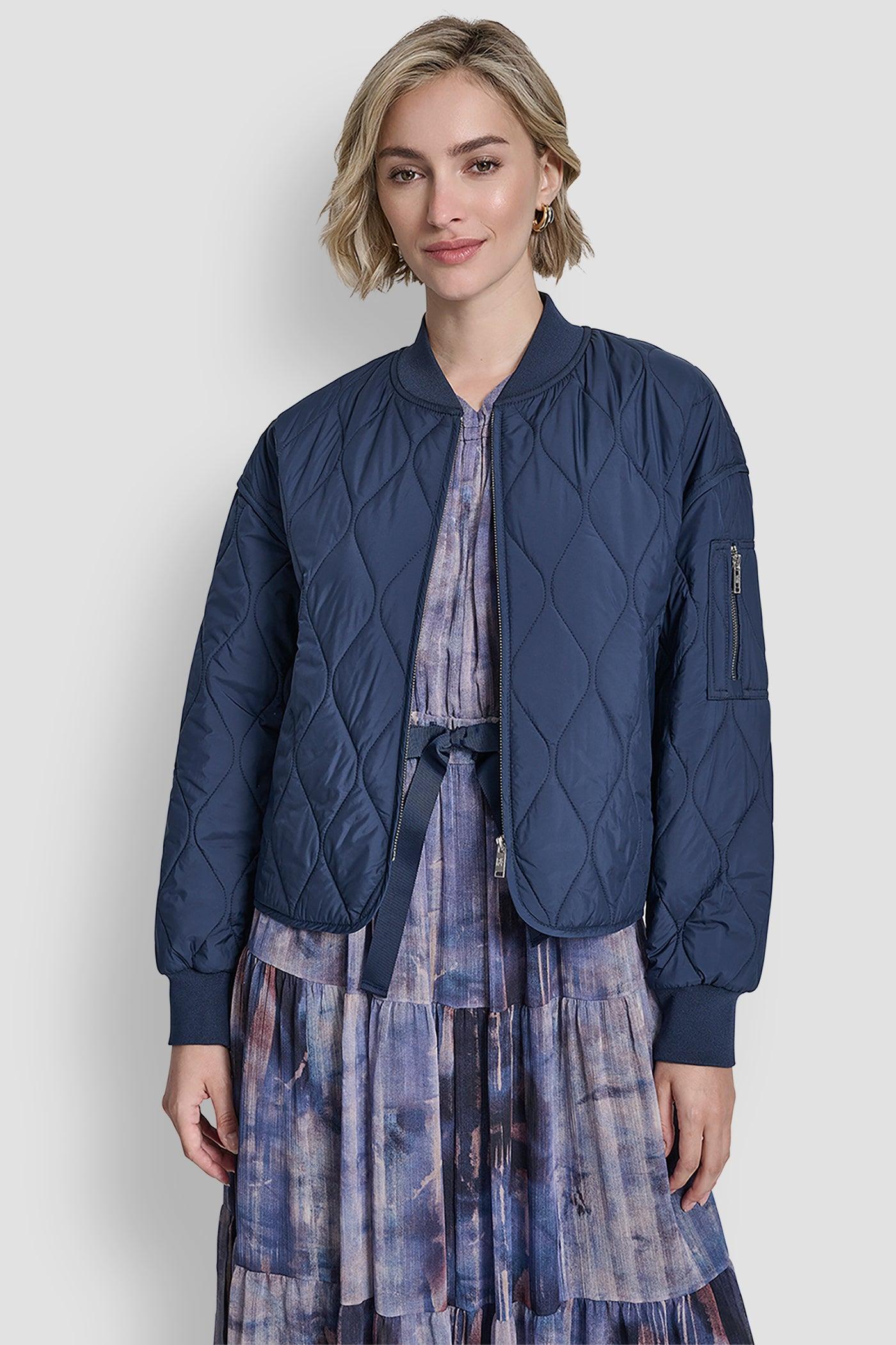 QUILTED BOMBER JACKET Product Image