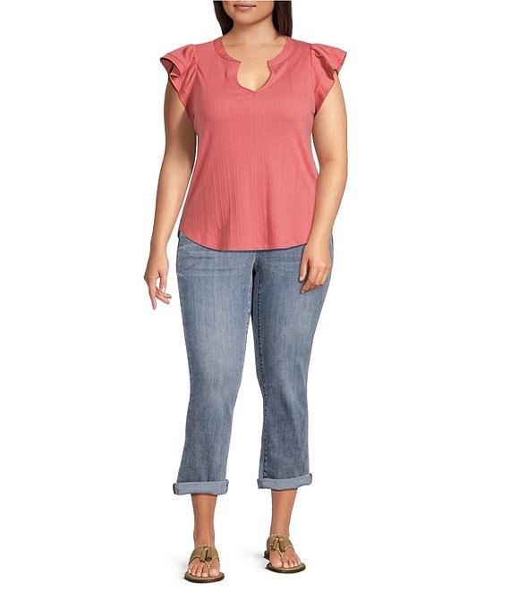 Democracy Plus Size #double;Ab#double;solution® Ankle Skimmer Jeans Product Image