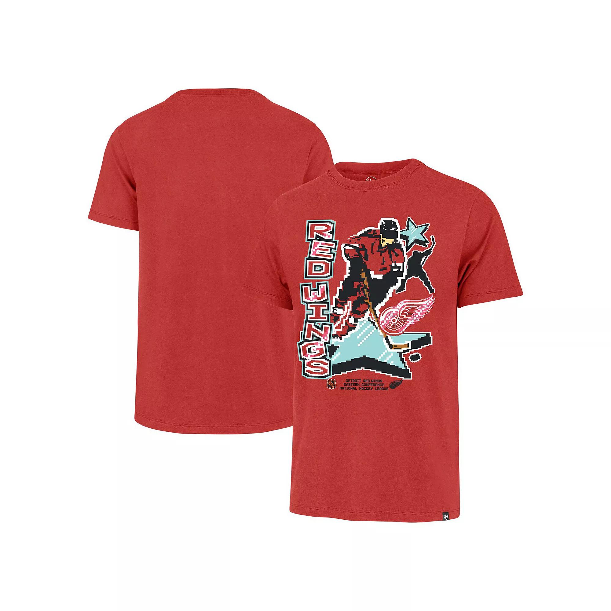 Men's '47 Red Detroit Red Wings Lamp Lighter Franklin T-Shirt,  Product Image
