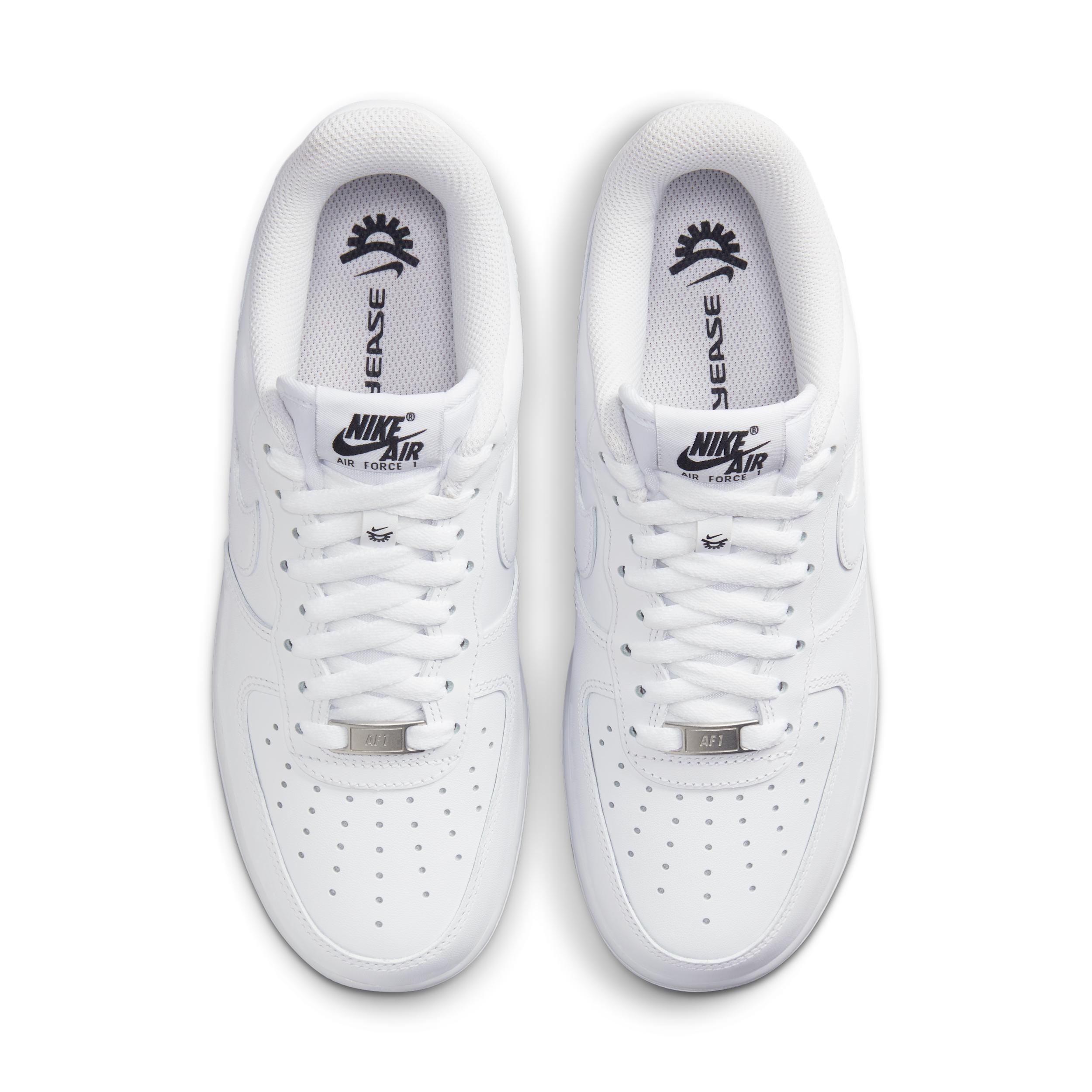 Nike Womens Nike Air Force 1 07 Flyease - Womens Shoes White/White/White Product Image