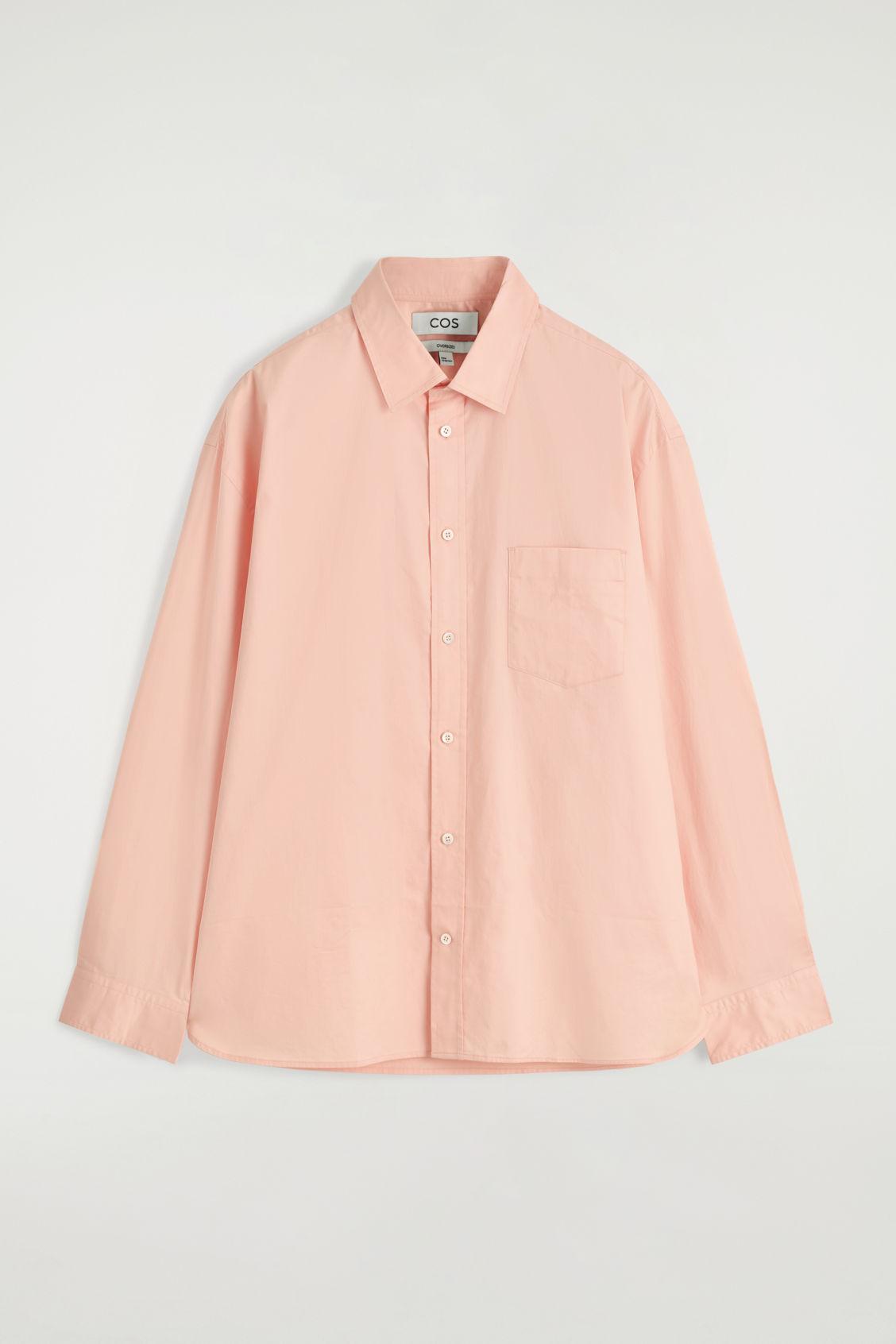 WIDE OVERSIZED COTTON OXFORD SHIRT Product Image