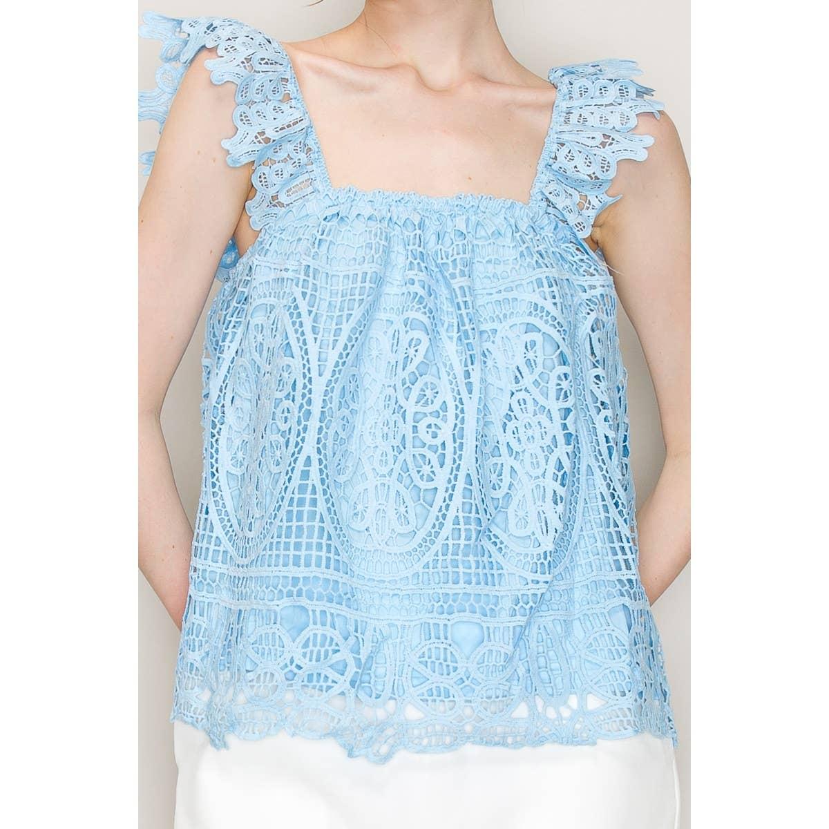 Maya Sleeveless Lace Top Product Image