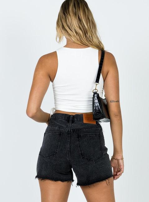 Xena Denim Shorts Black Product Image