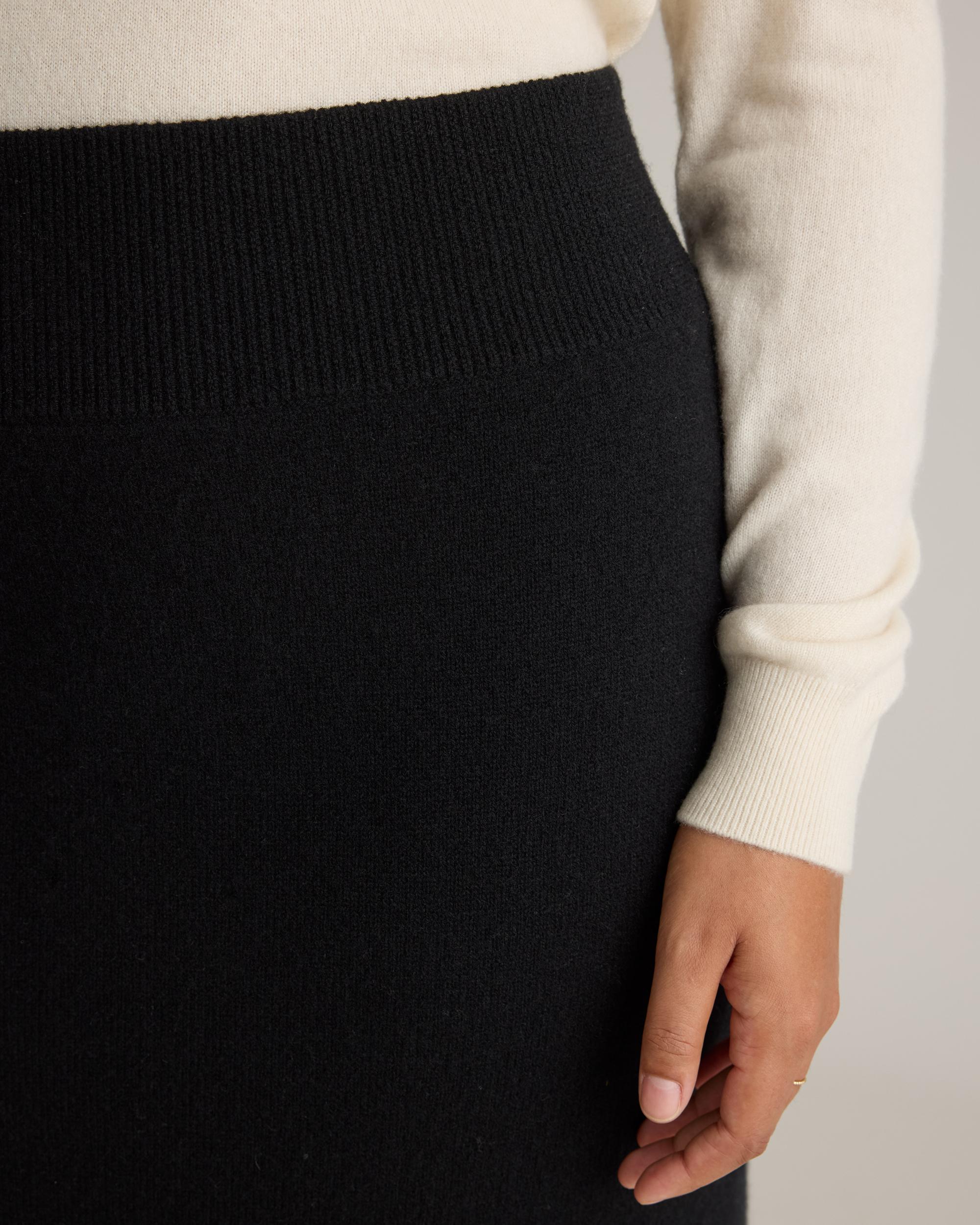 Quince | Women's Mongolian Cashmere Fitted Midi Skirt Product Image